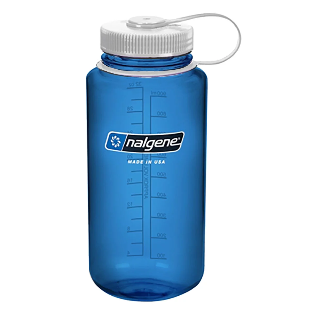 Nalgene Wide Mouth Bottle - 32 oz., Blue w/ White Cap