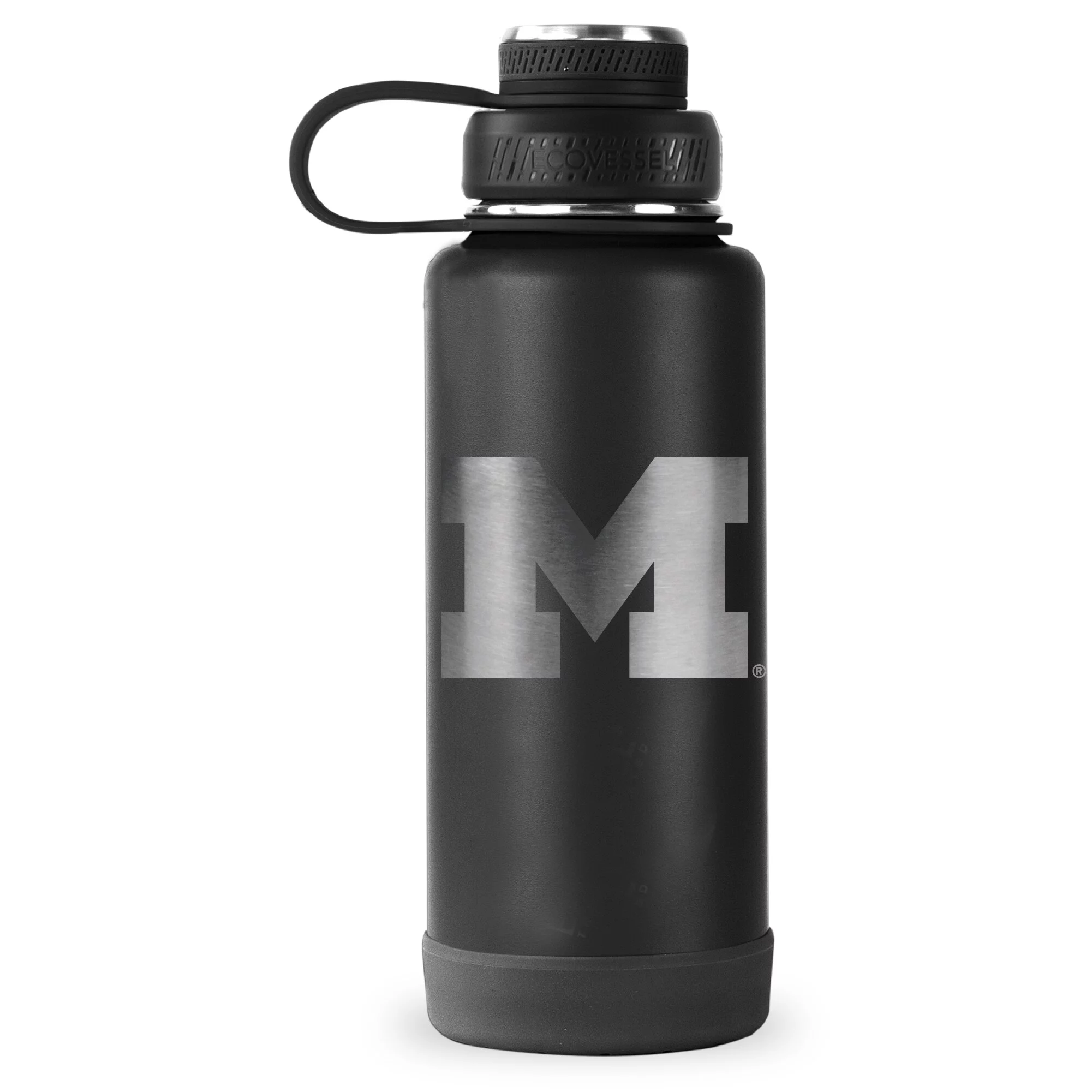 Black Michigan Wolverines 32oz. EcoVessel Boulder Bottle