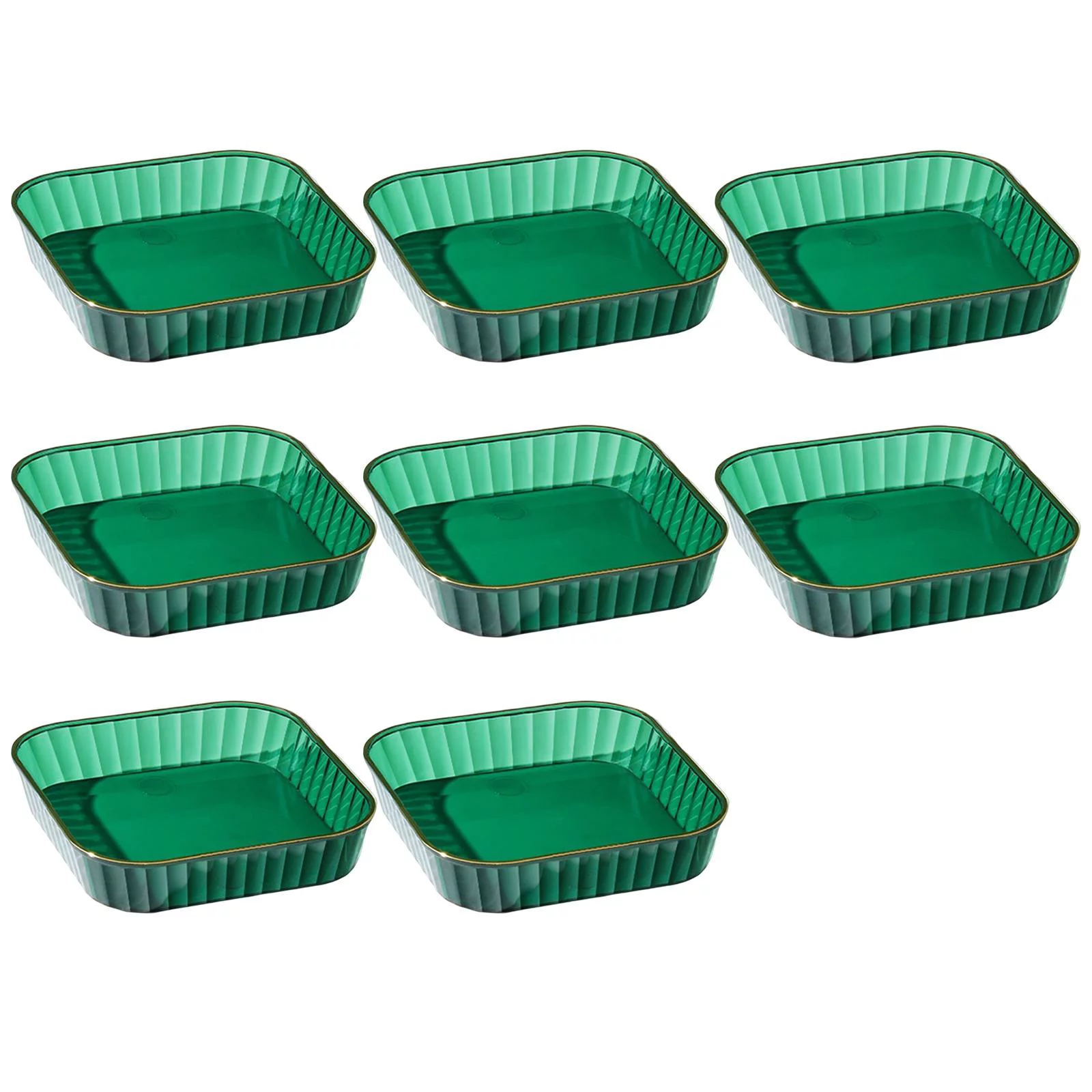 Multipurpose Small Dish Dinnerware Lightweight Reusable Pickle Dish with Support Spitting Dish Storage Tray for Home Banquets Meetings Green
