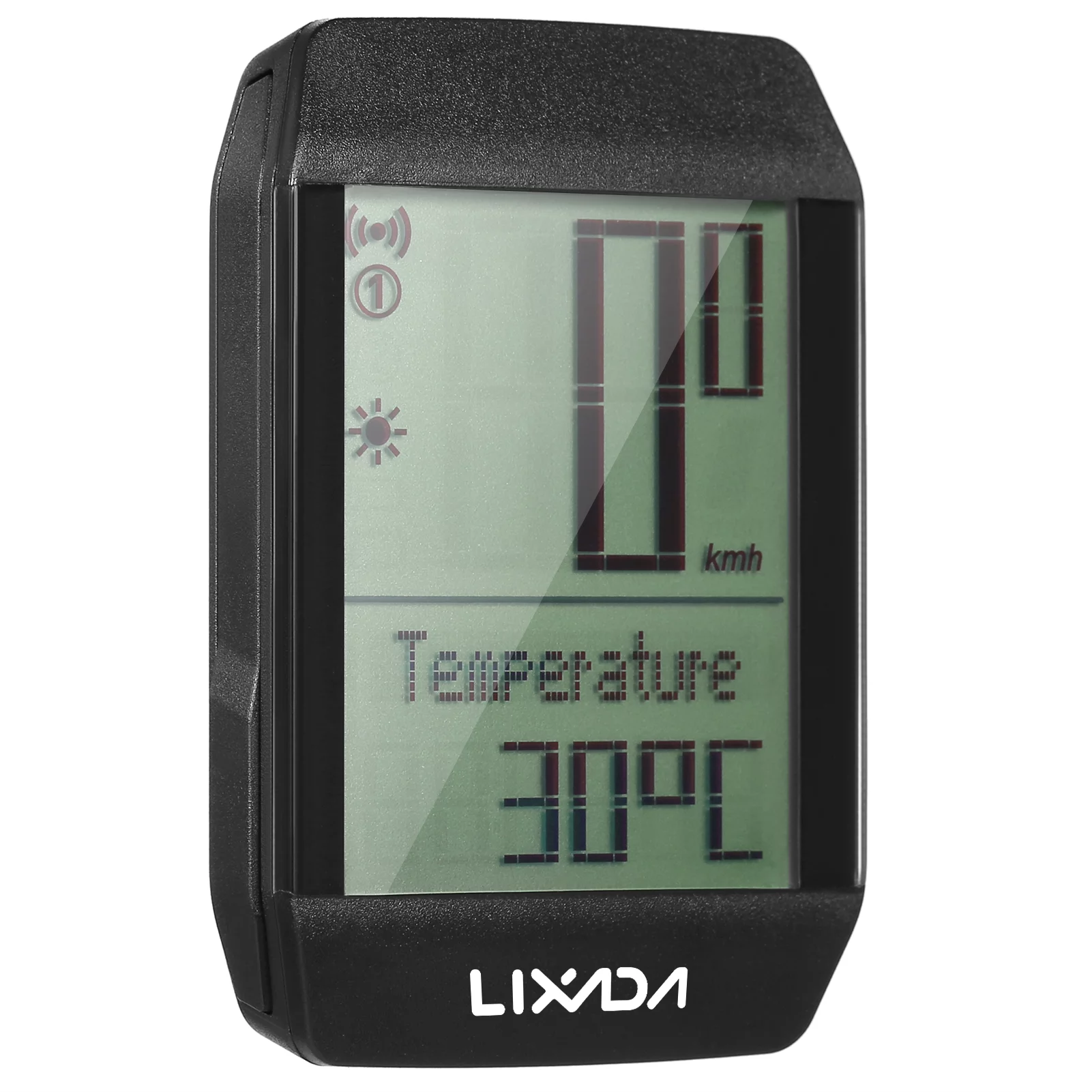 Lixada Wireless Bike Cycling Computer Waterproof Speedometer with 6 Languages Backlight