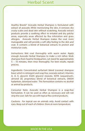 Healthy Breeds 840235157007 Akita Avocado Herbal Dog Shampoo
