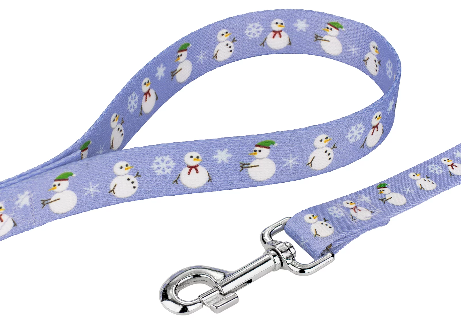 Country Brook Design® 5/8 inch Snowman Dog Leash, 6 Foot