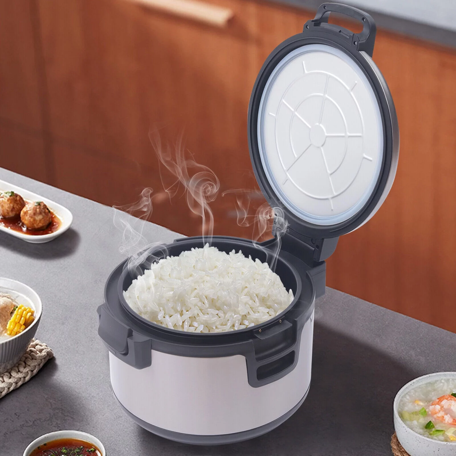 Commercial Rice Warmer Stainless Steel Electric Sushi Rice Cooker Non Stick Inner Pot