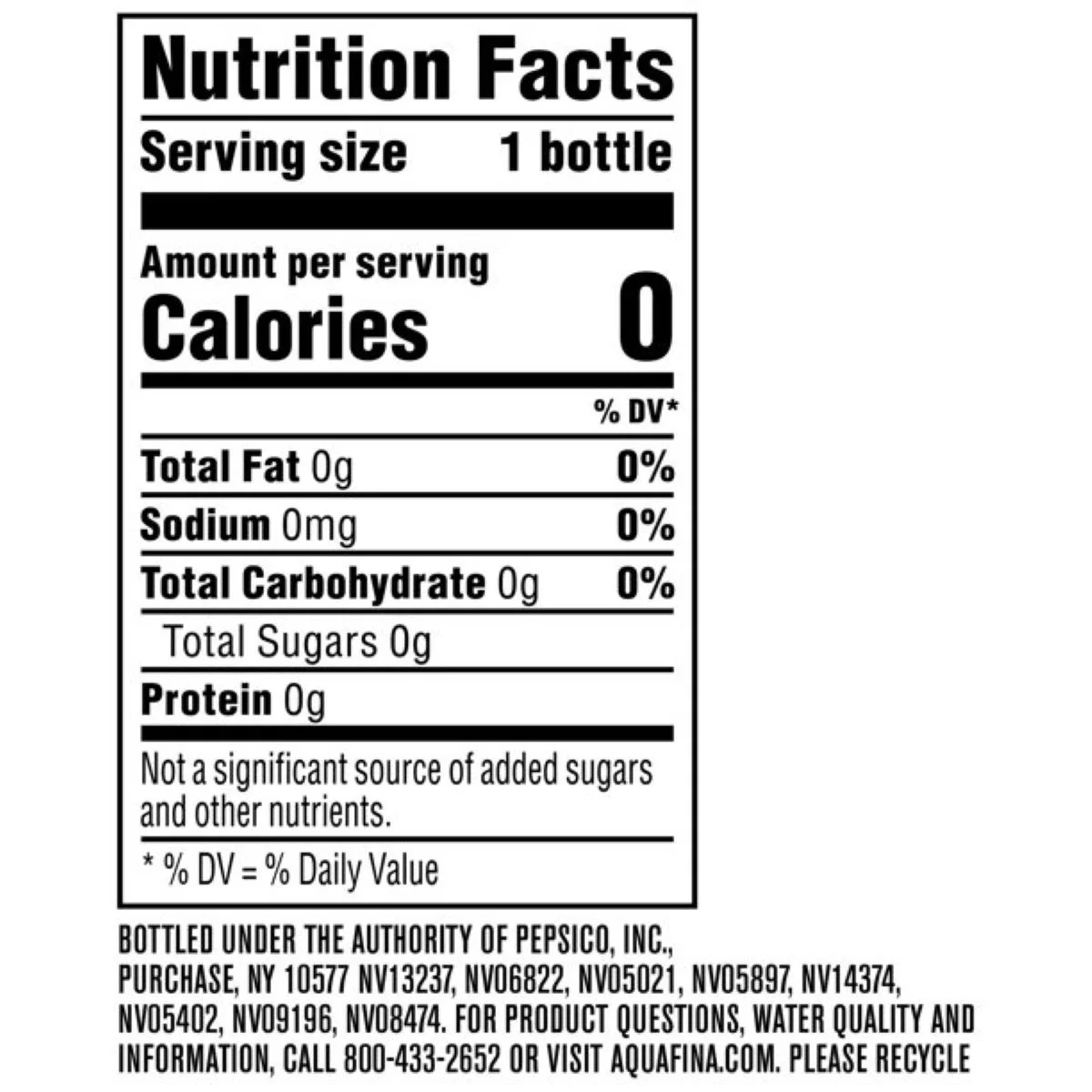 Aquafina Water 20oz Bottles, Quantity of 12