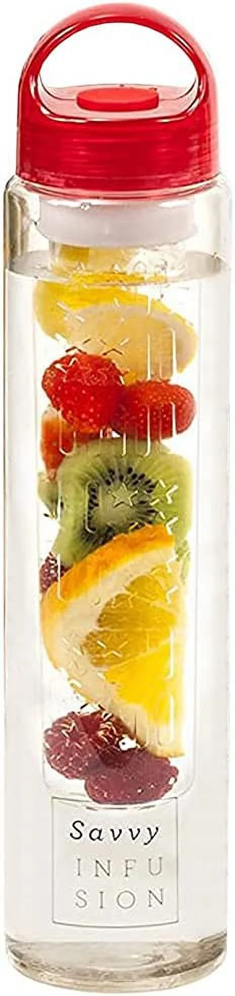 Infusion Fruit Infuser Water Bottle - BPA Free Insulated Water Bottle, Reusable Water Bottle with Fruit Infuser, Easy-to-Clean Gym Accessories for Women, Sports Water Bottle, Savvy Outdoors