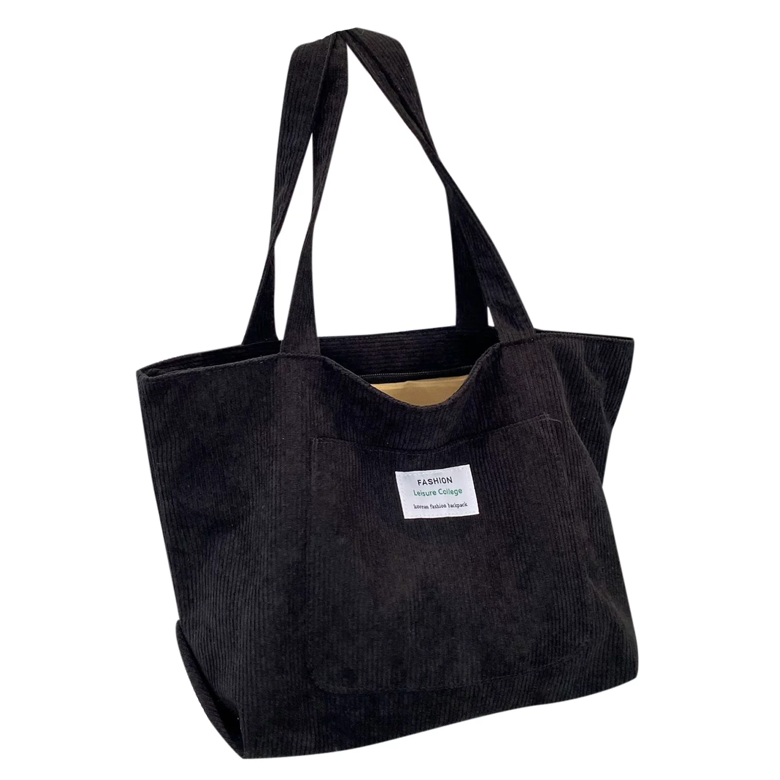 Shoulder Bag,Letter Patch Decor Bag Women Shoulder Bags Ladies Handbag Student Bag Girls Backpacks Ages 8-10 Black One Size