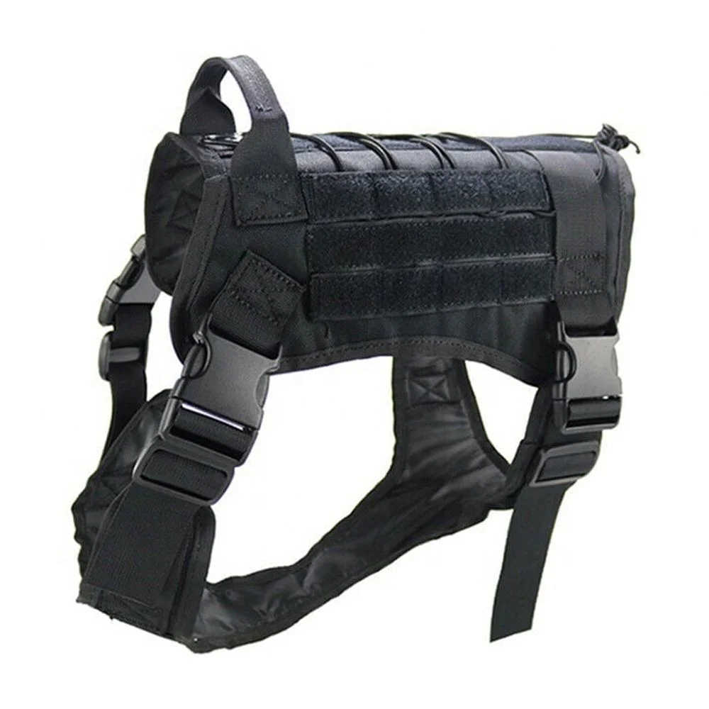 Adjustable Training Tactical Pet Dog Harness Vest +Retractable Leash Set No-Pull