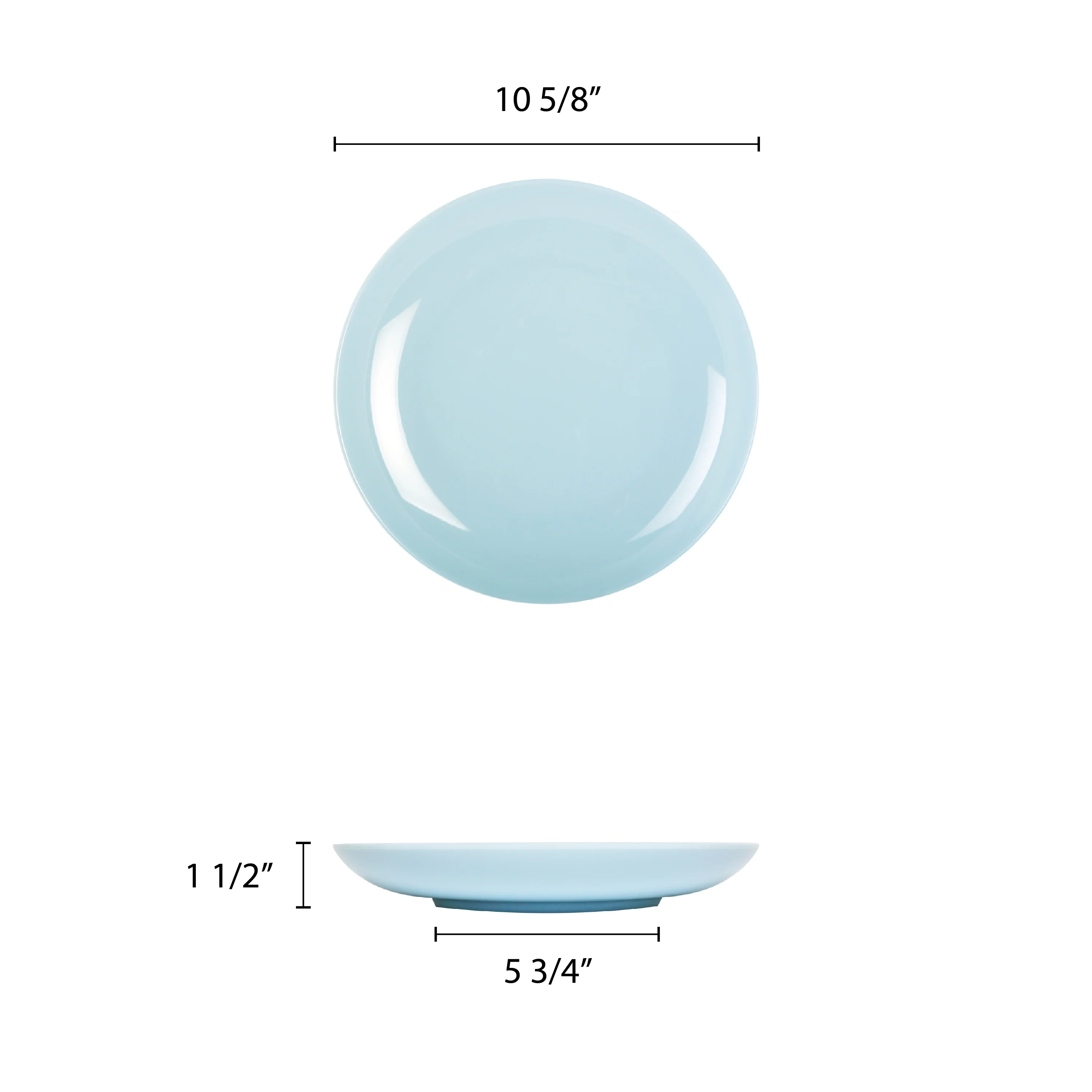 Excellante Blue Jade Melamine Dinnerware Collection 10 3/4