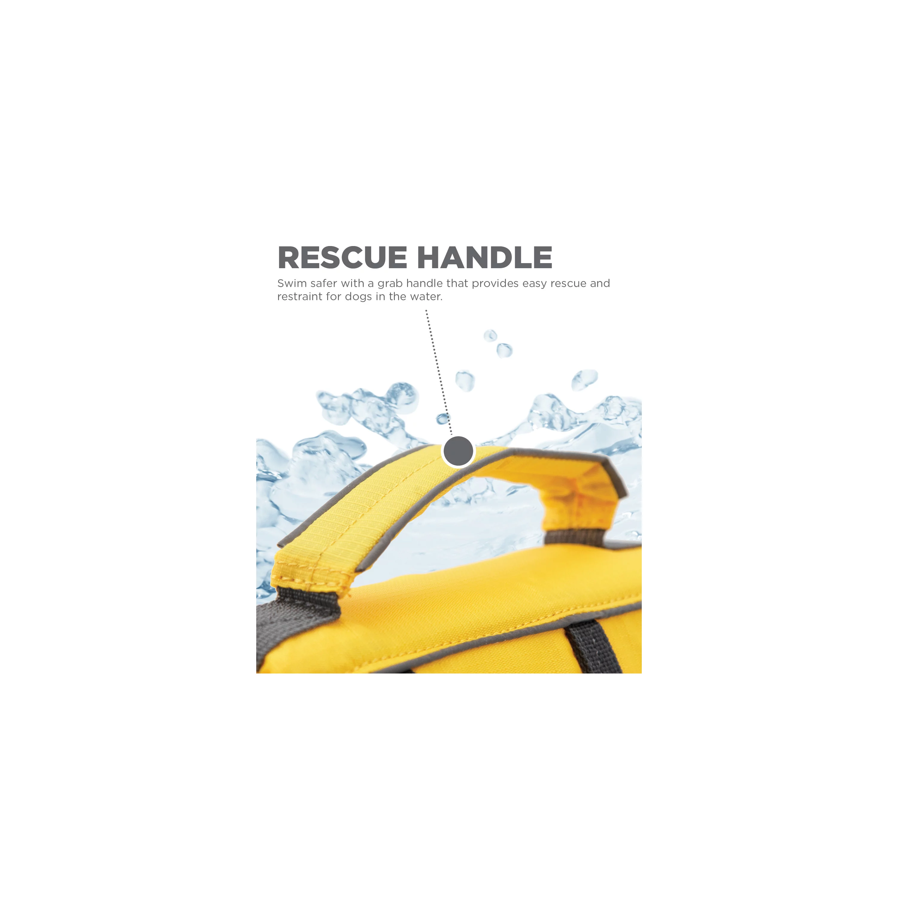 Outward Hound Granby Splash Dog Life Jacket, Yellow, XS