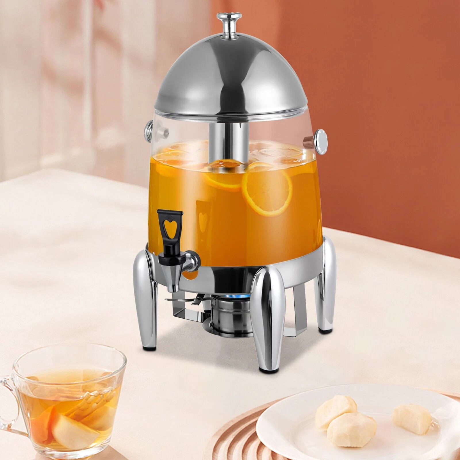 12L/3.17Gal Tabletop Drink Beverage Storage Dispenser Buffets Serving Dispenser