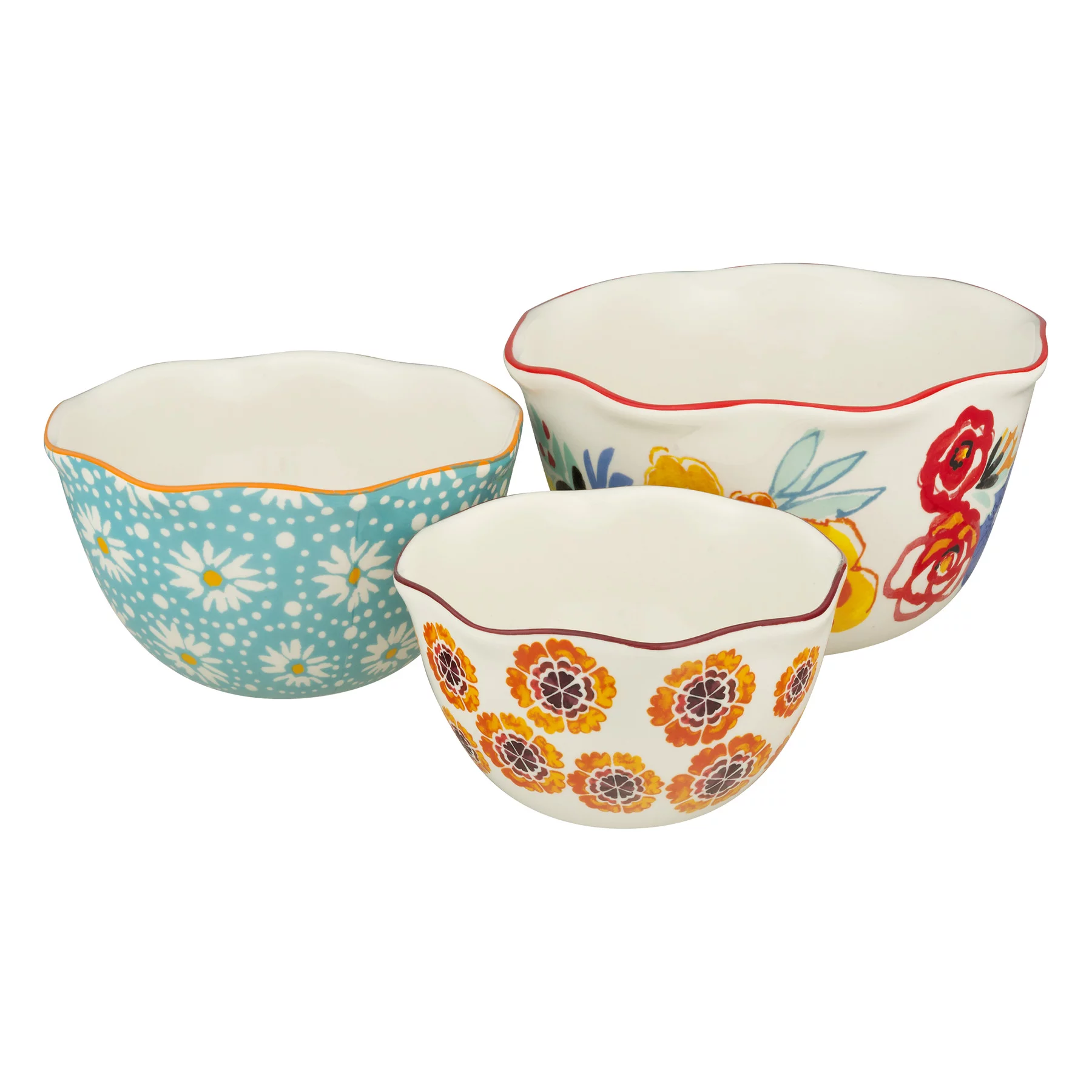 The Pioneer Woman Flea Market 3-Piece Nesting Bowl Set