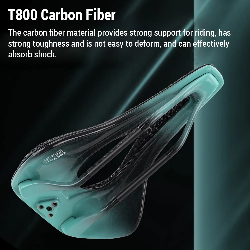 Lixada 3D Carbon Fiber Bike Saddle Ultralight Breathable Road Seat