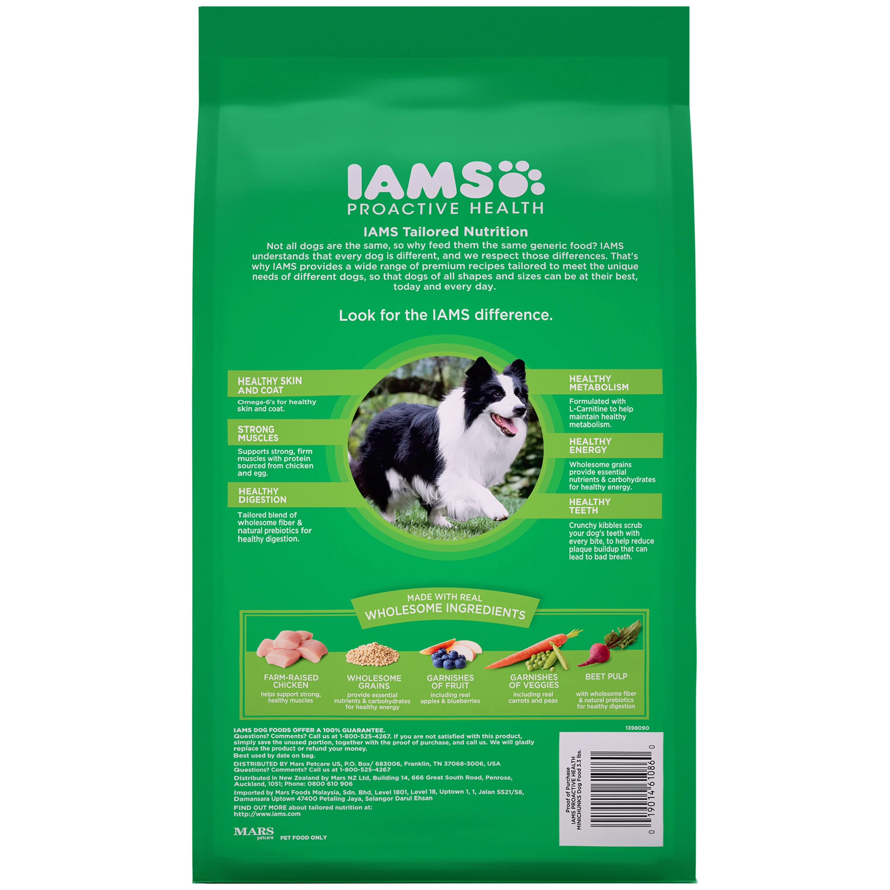 Iams Proactive Health Minichunks Adult Small Kibble Dry Dog Food With Real Chicken, 3.3 Lb. Bag