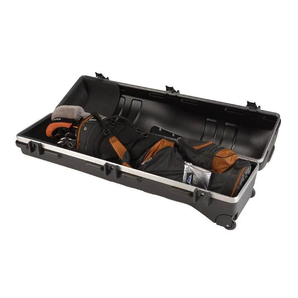 SKB Cases Deluxe ATA Standard Hard Shell Plastic Storage Wheeled Golf Carrier