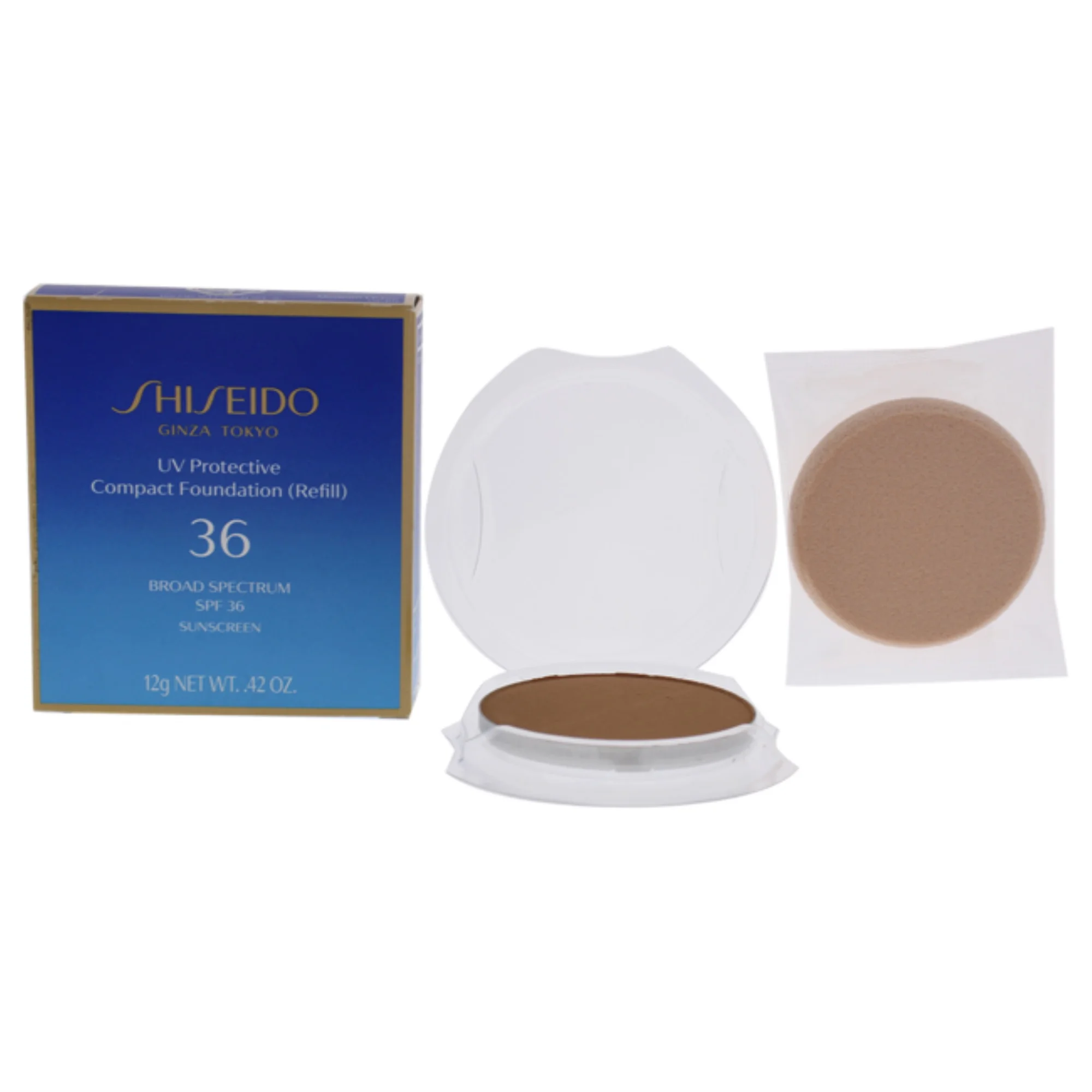 UV Protective Compact Foundation Refill SPF 36 - Medium Ochre by Shiseido for Women - 0.42 oz Foundation