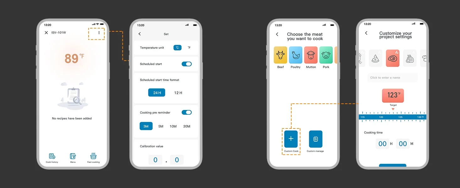 WiFi Sous Vide Machine ISV-101W Slow Cookers Immersion Precision ,1000 Watts 3D Water Circulation Heating,Smart Cooking alarm,Accurate Temperature,Ultra-Quiet