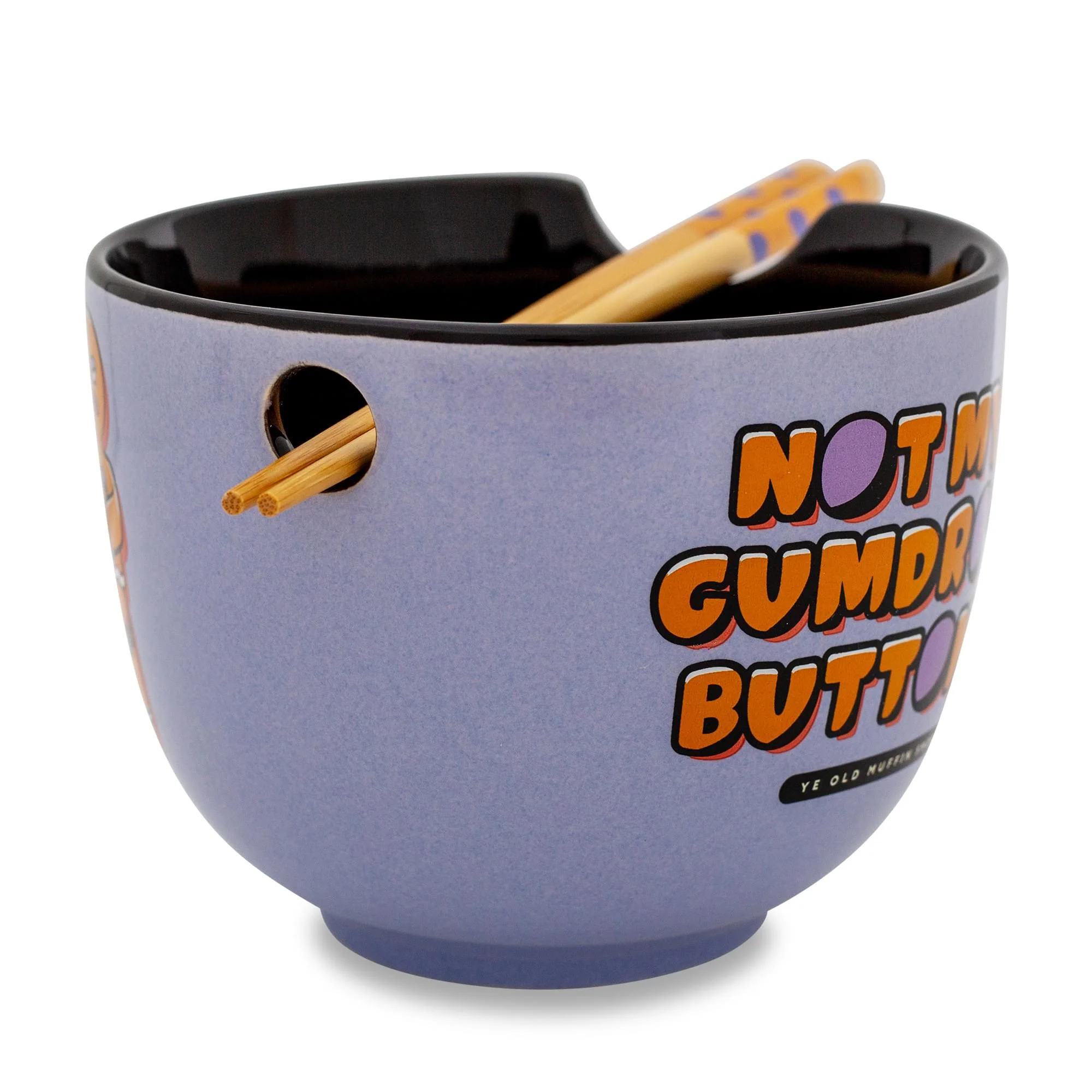 Shrek Gingerbread Man 20-Ounce Ceramic Ramen Bowl and Chopstick Set