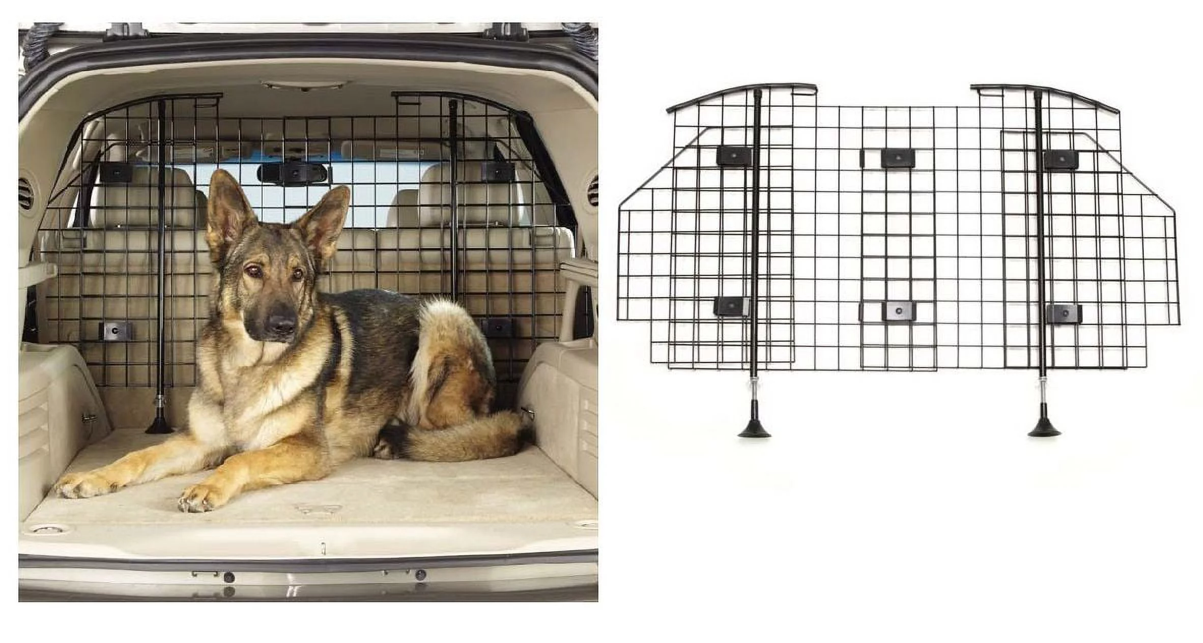 Adjustable Car Vehicle Safety Grid Dog & Cargo Area Barriers Keep Pets Gear Safe