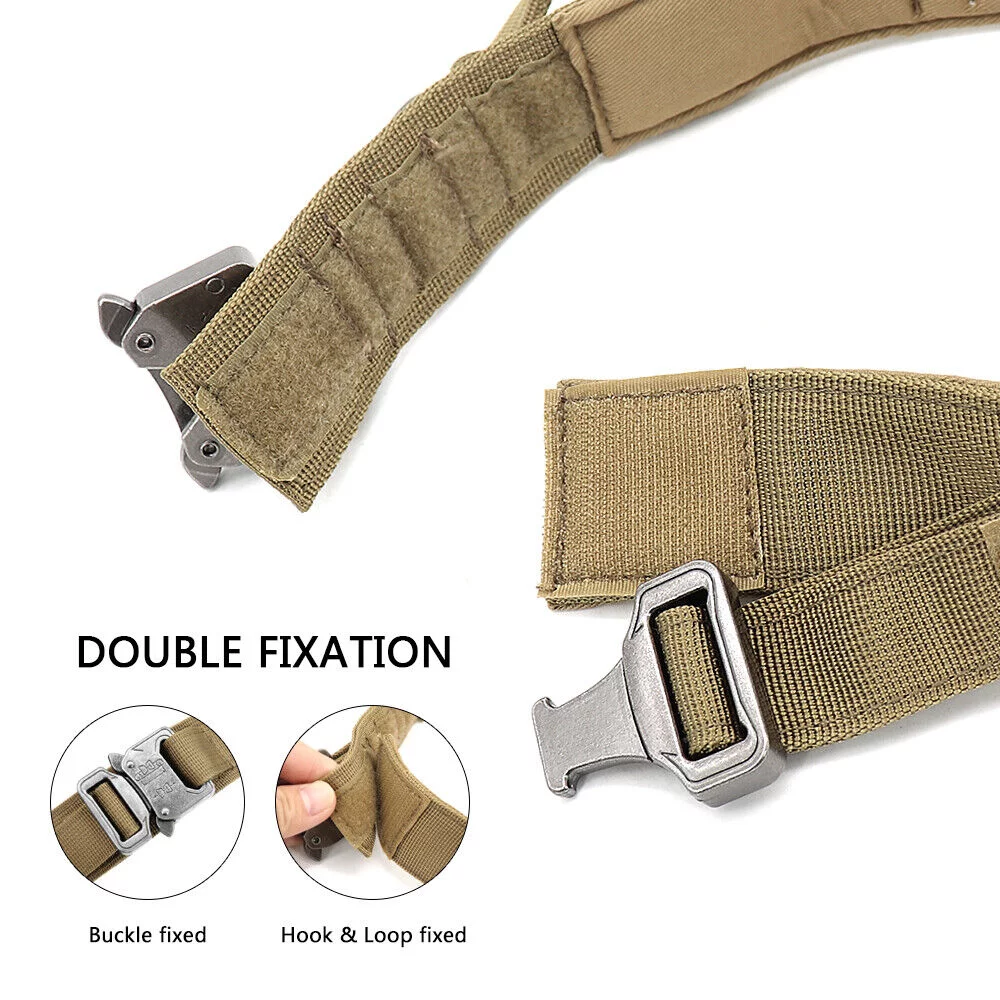 Tactical Dog Collar Leash - Nylon, Military-Style Adjustable Training & Traffic