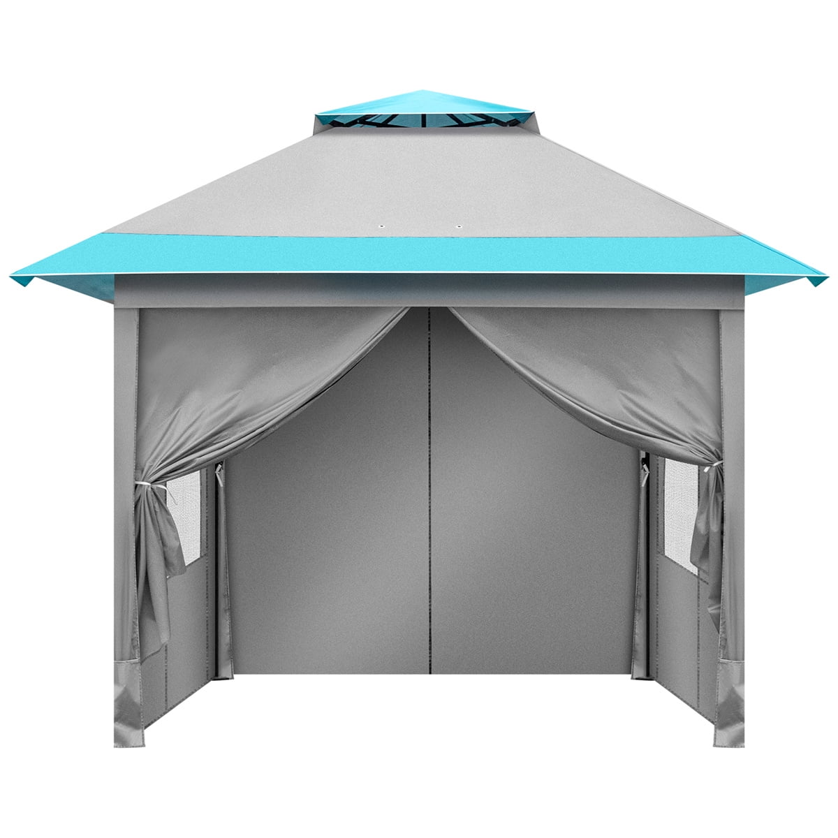 10 Ft. W x 10 Ft. D Metal Patio Gazebo Tent With Carry Bag
