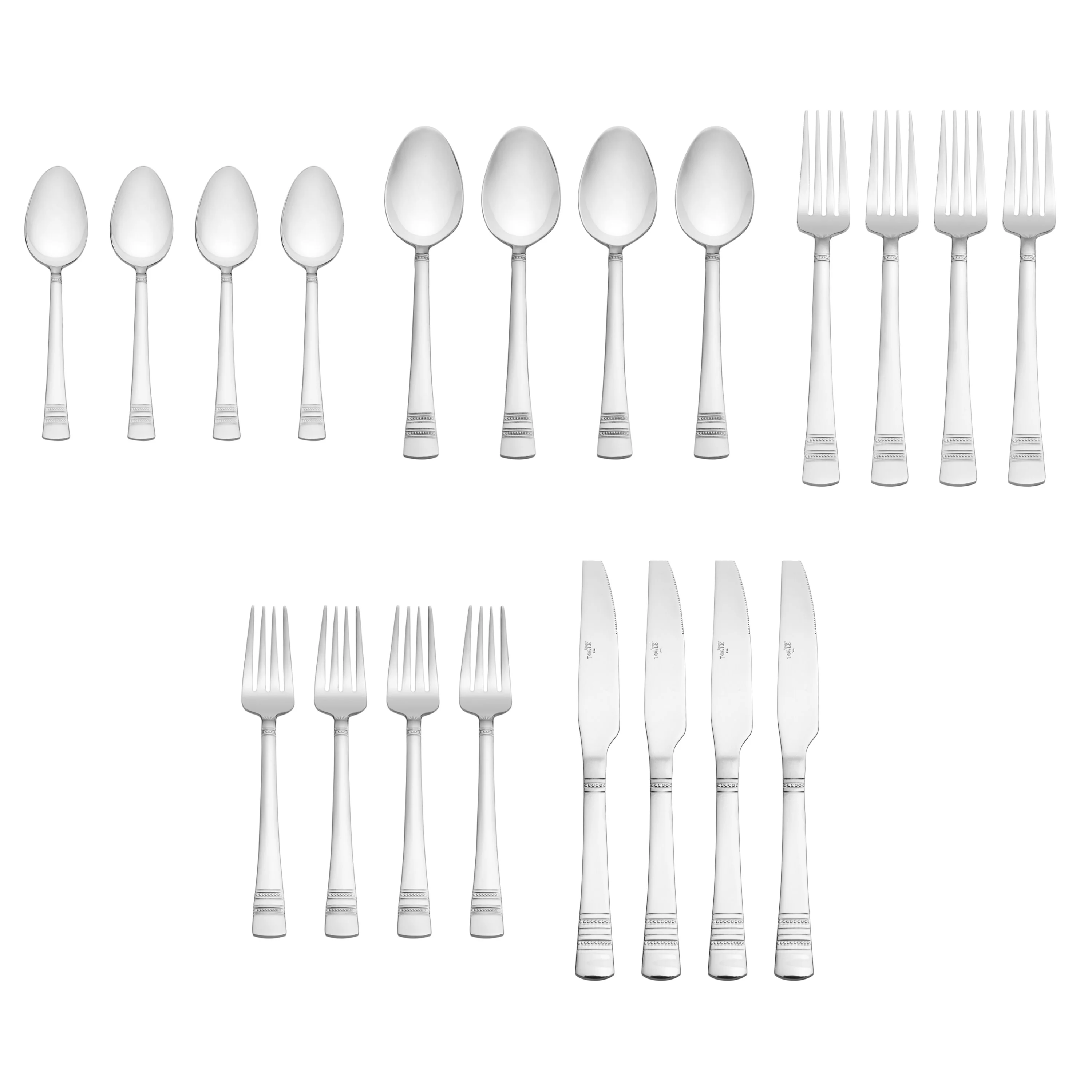 International Silver Kensington 20-piece Stainless Steel Flatware Set