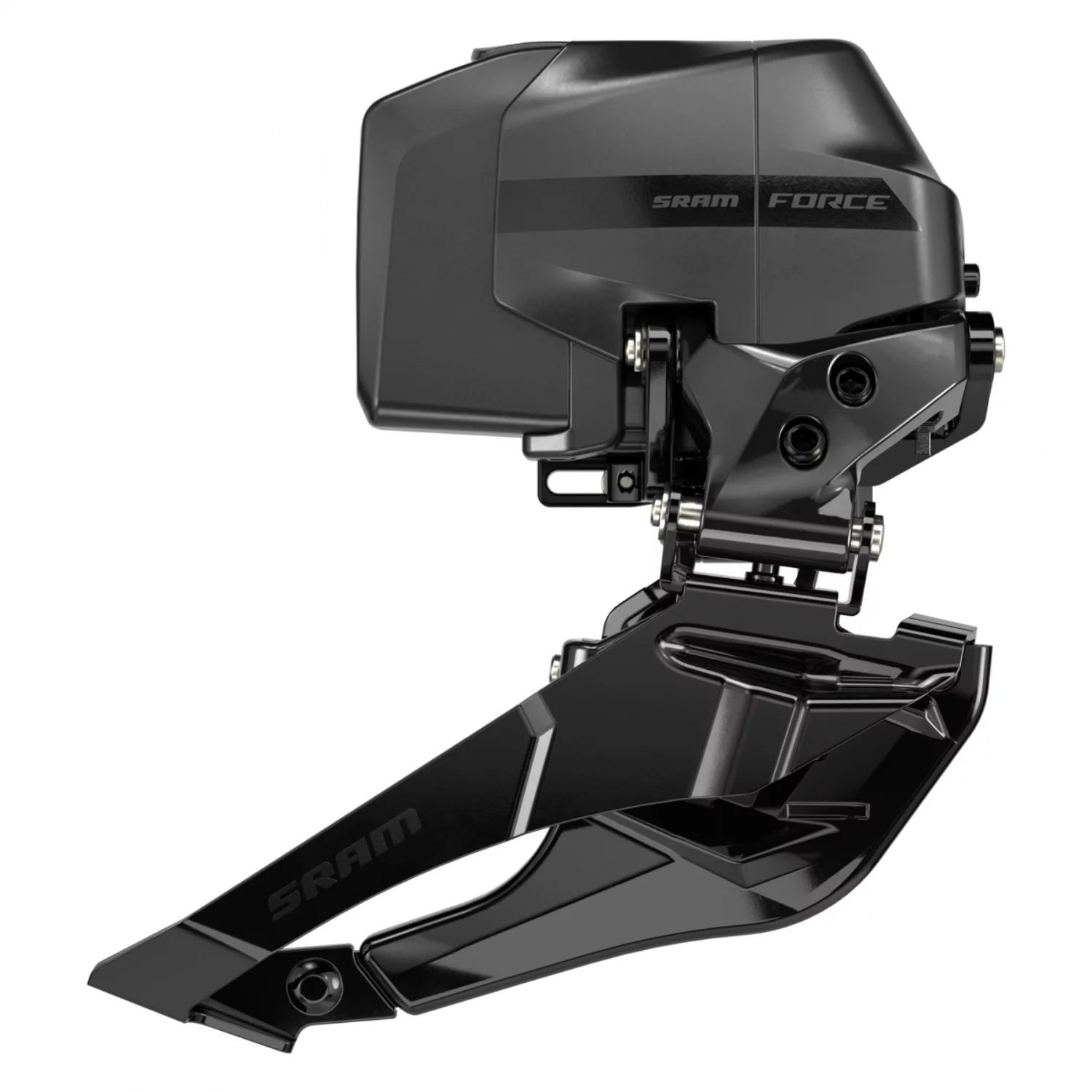 SRAM Force AXS Wide eTap Front Derailleur - 2x12-Speed, Braze-On, (Battery Not Included), Iridescent Gray, D2