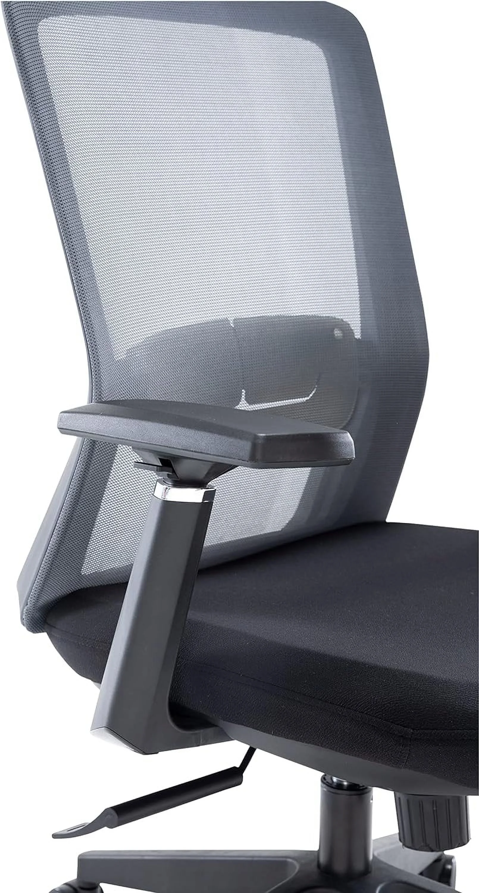 Igram Moder Height Office Task Chair With Adjustable Armrests Ad 360 Degree Swivel, Grey