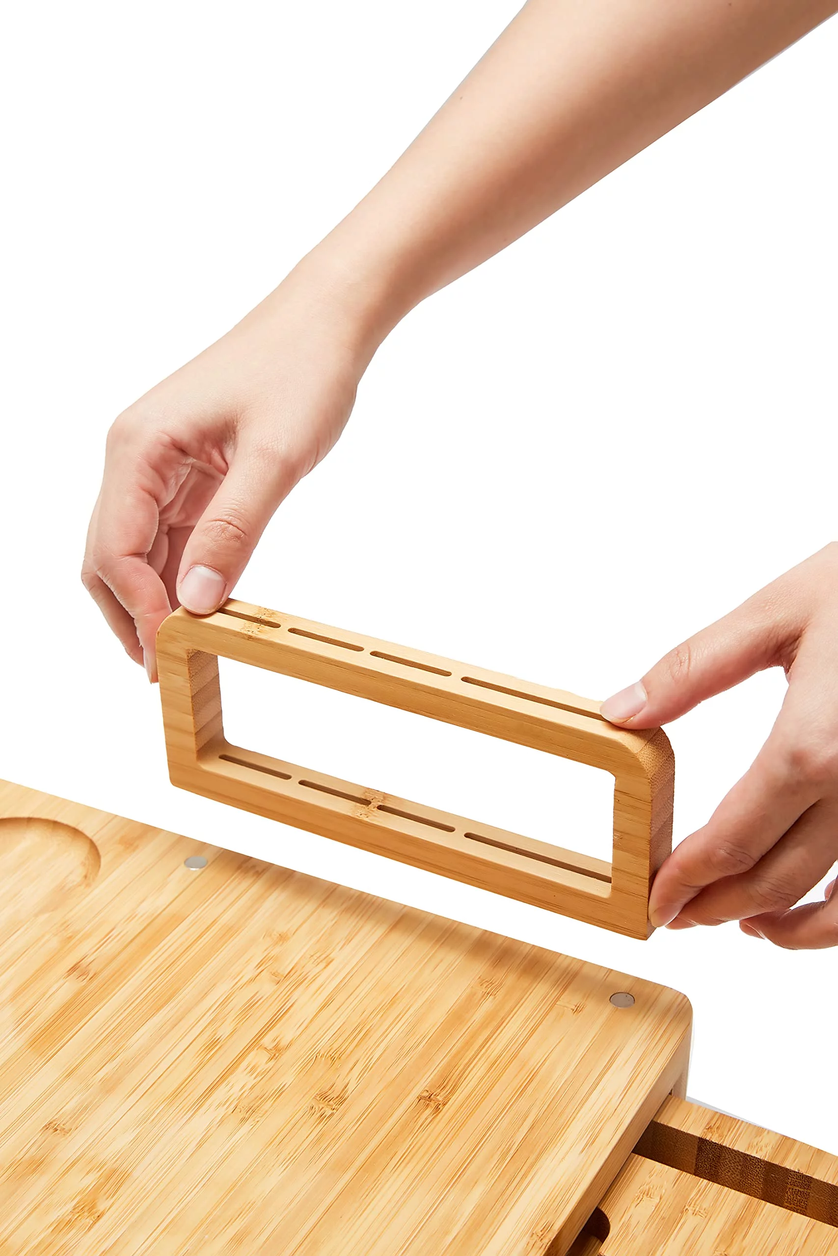 Adrinfly Bamboo Cheese Board and Knife Set for Kitchen, Charcuterie Board with Drawer, Serving Tray, Charcuterie Platter Cutting Board Cheese Meat Fruit, Housewarming Wedding Birthday Christmas Gift