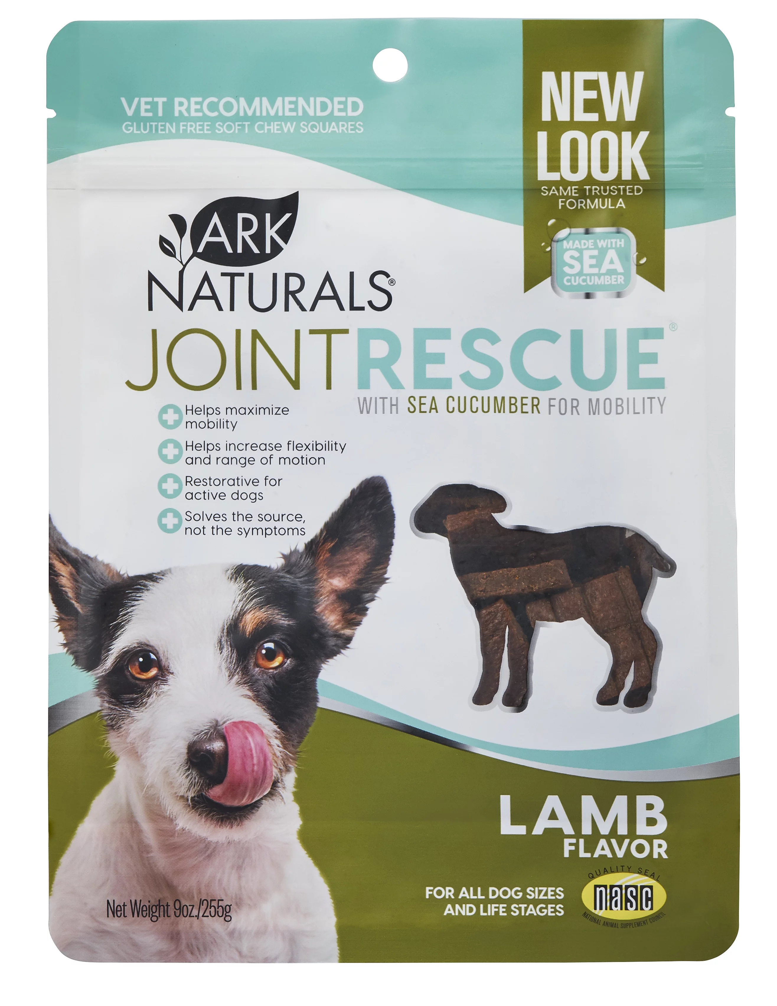 Ark Naturals Sea Mobility Joint Rescue Dog Treats, Lamb Flavor, Joint Supplement with Glucosamine & Chondroitin, 1 Pack 9 Ounce (Pack of 1)