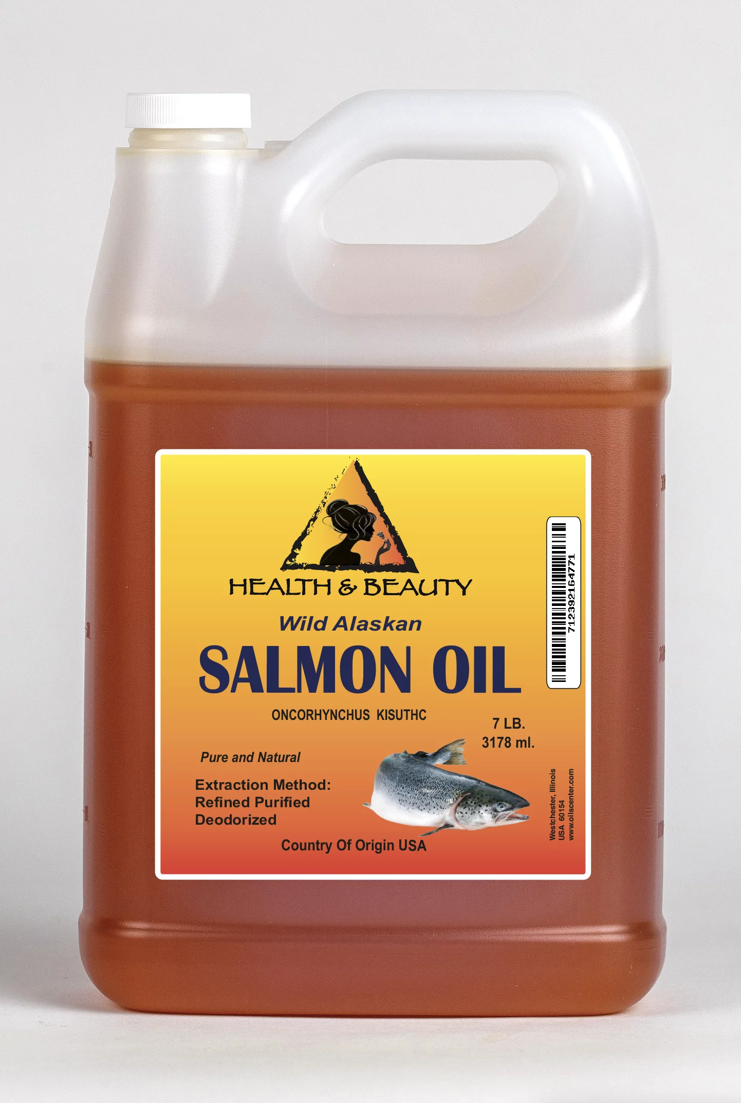 Wild alaskan salmon oil by h&b oils center all natural for dogs & cats 7 lb