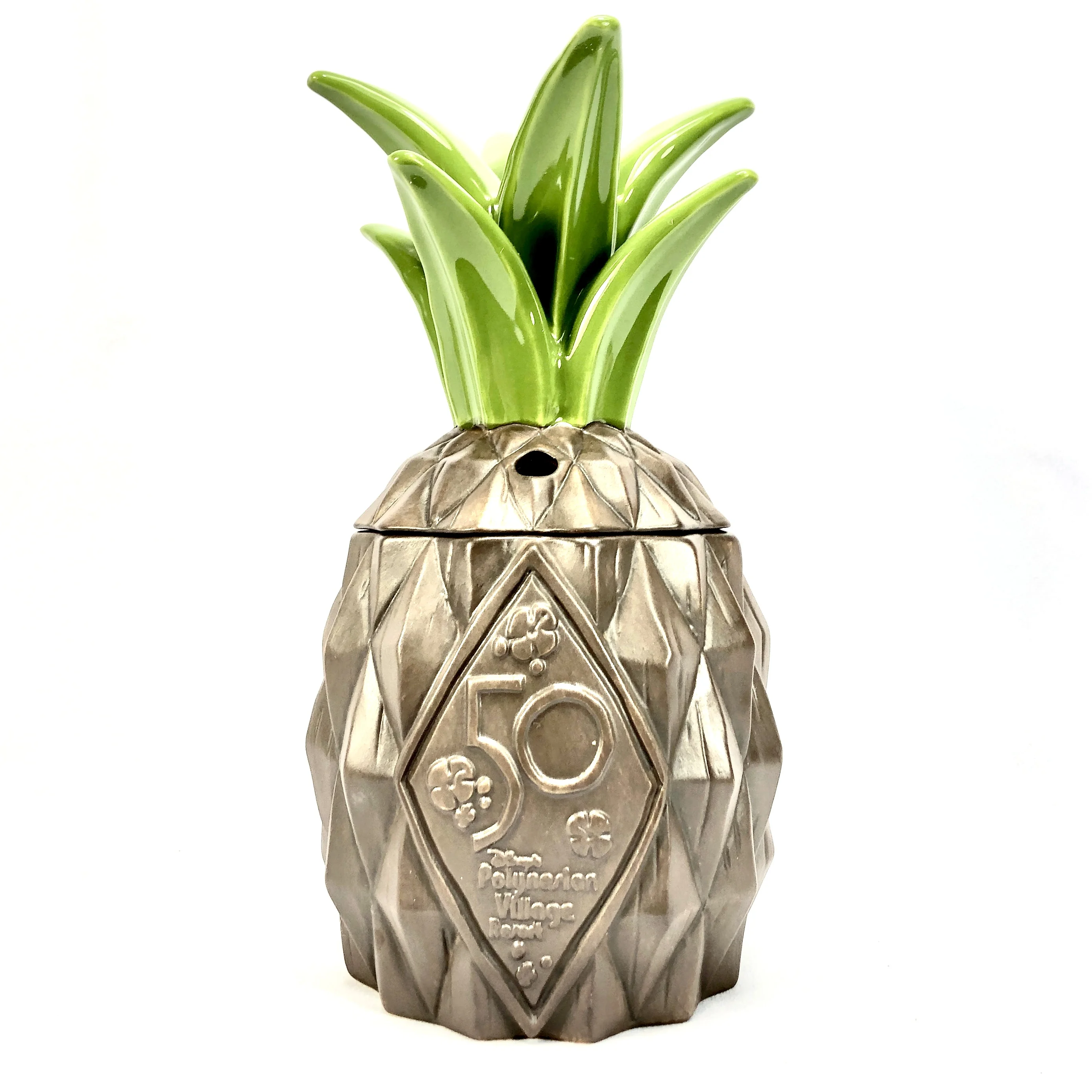 Disney World 50th Anniversary Polynesian Resort Pineapple Lapu Tiki Mug