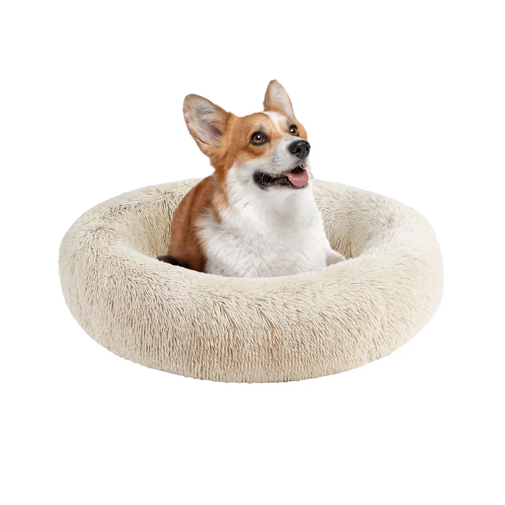 MMTX Oval Dog Bed Comfortable Donut Cuddler Round Ultra Soft Washable Cat Cushion Bed (30