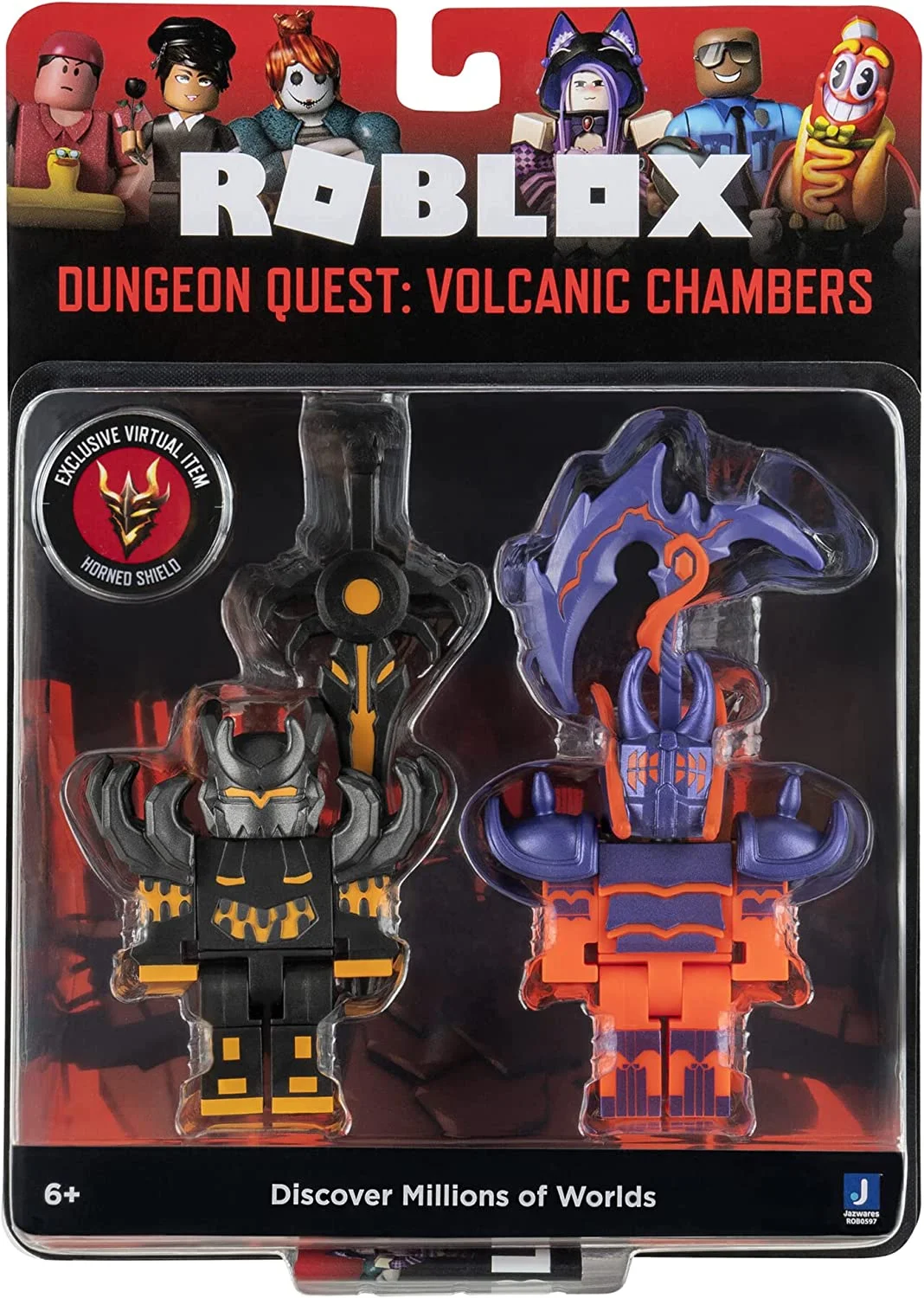 Roblox Action Collection - Dungeon Quest: Volcanic Chambers Game Pack [Includes Exclusive Virtual Item]