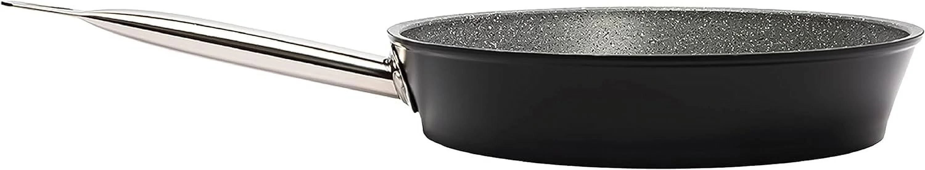 Excellence Granite Series 11 Inch Wok, Nonstick Stir-Fry And Frying Pan With Sturdy Steel Handles, Easy To Clean, Ideal For Stovetop And Electric Stove Cooking (10 Inc)