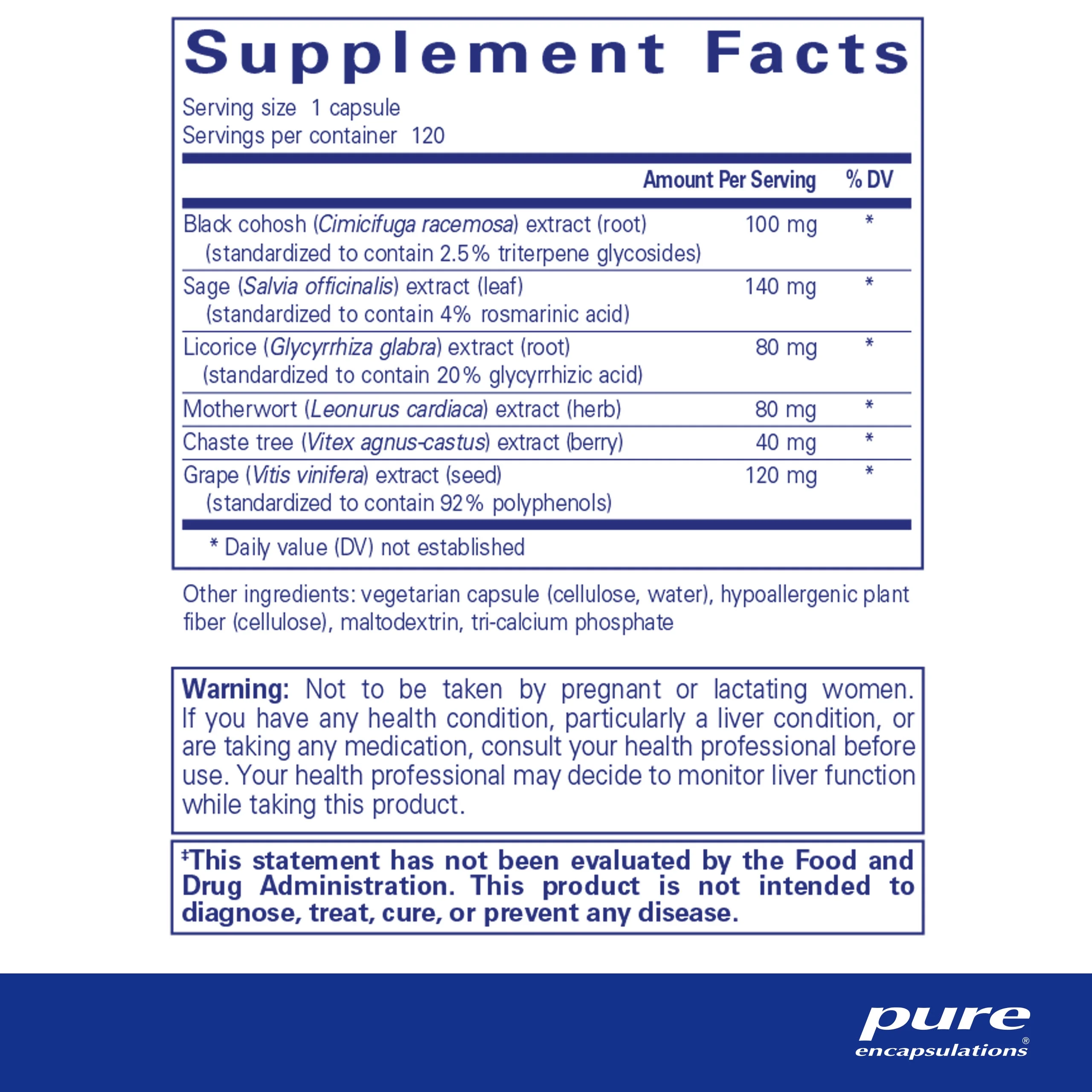 Pure Encapsulations PhytoBalance II | Supports Healthy Estrogen and Progesterone Activity & Reduces Hot Flashes | 120 Capsules