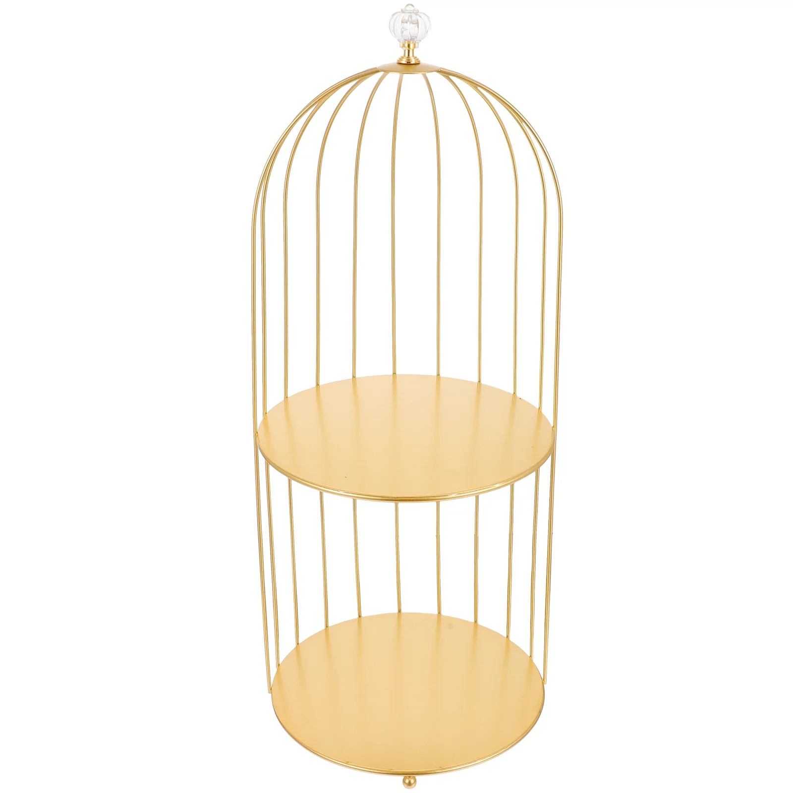 Bathroom Cosmetic Stand Makeup Display Stand Birdcage Rack Stand Cupcake Holder