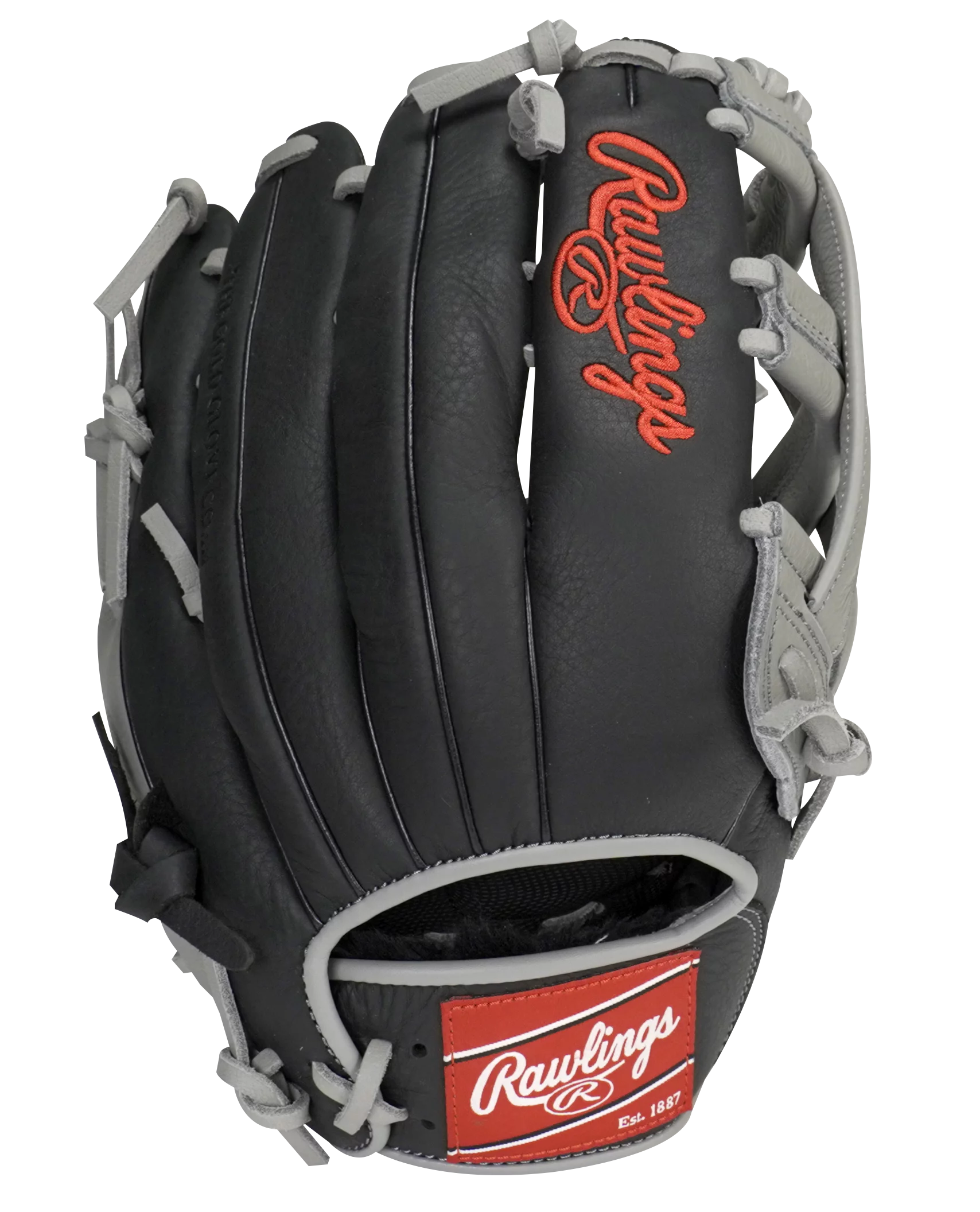 Rawlings Pro Select Series 12.5 In. Baseball Gloves and Mitts, Black and Gray, Right Hand Throw