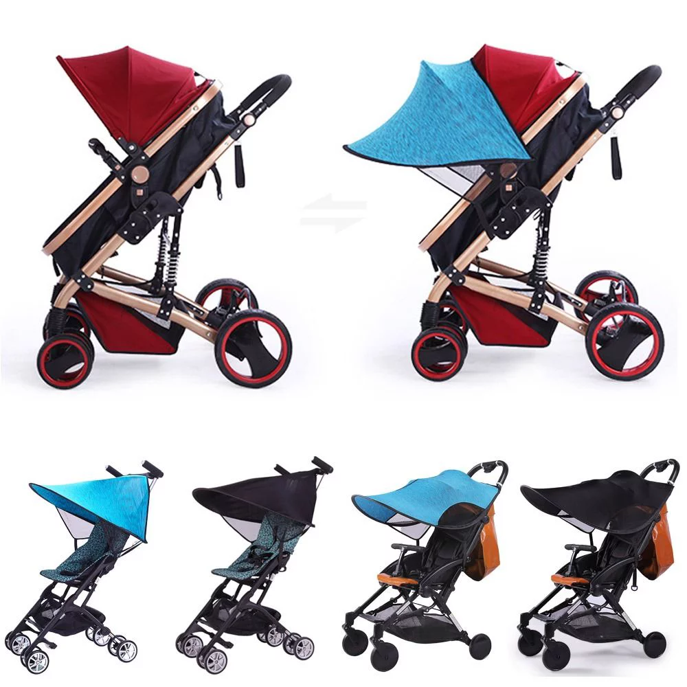 New Universal Stroller Protection Accessory Full Canopy Umbrella Baby Stroller Rag Shade Baby Car Awning Blocks UV UVB Sun Stroller Sun Cover B