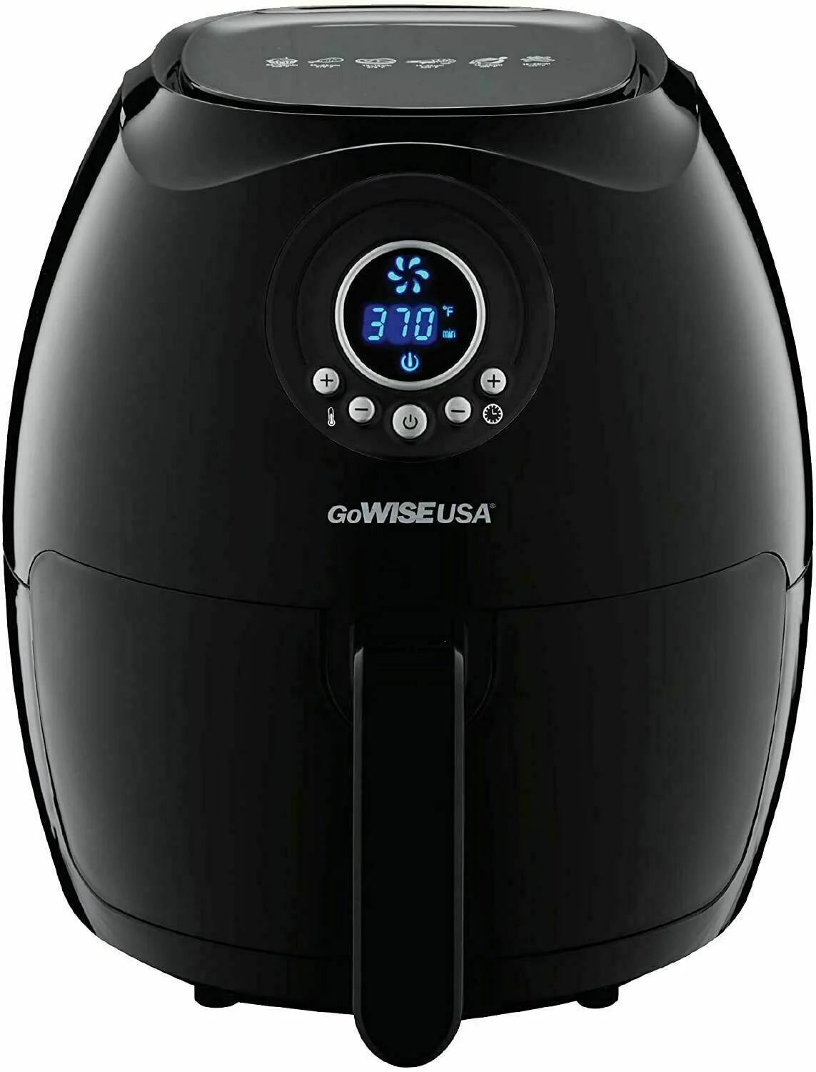 GoWISE USA 3.7-Qt. 1200 Watts Digital Air Fryer (Black)