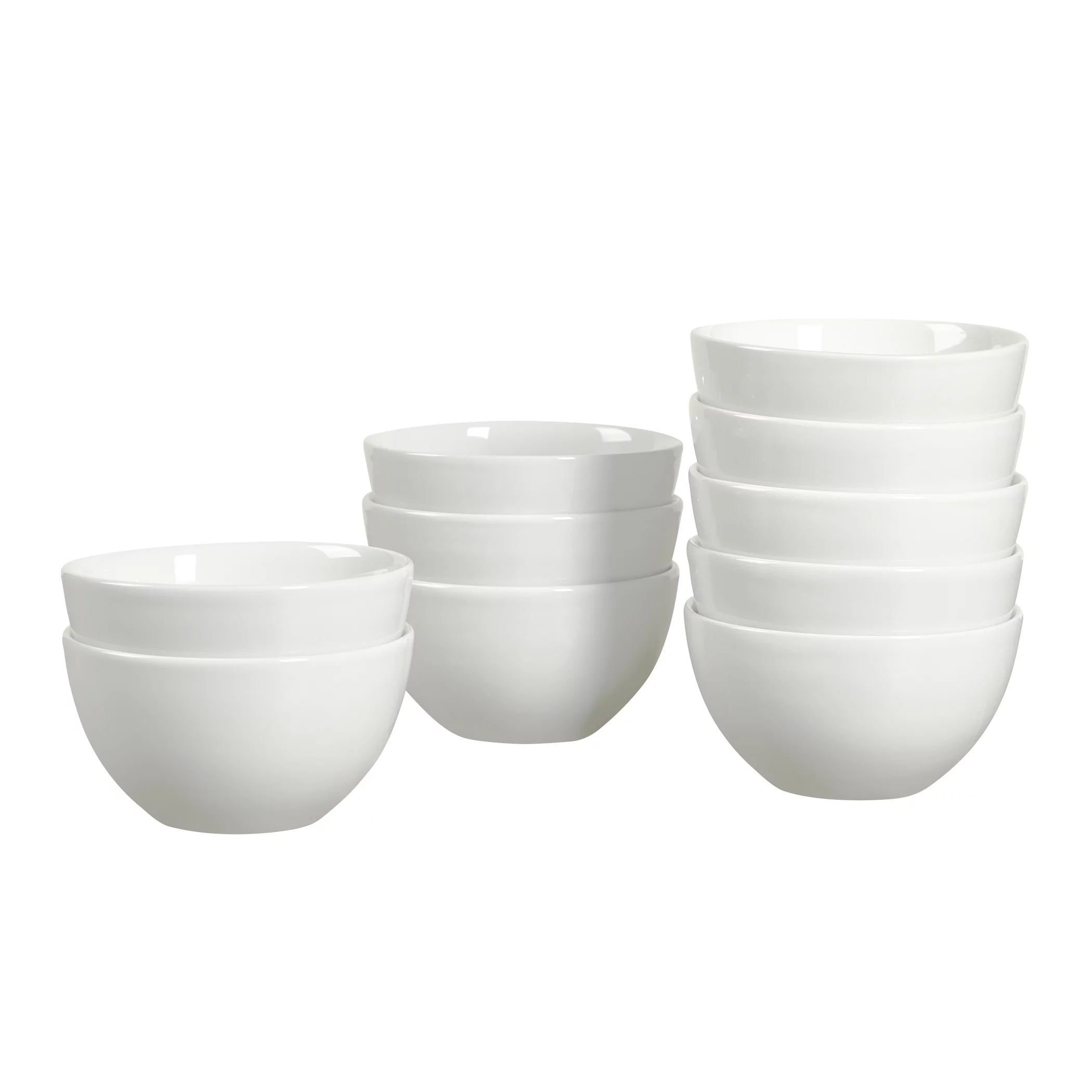 Tabletops Gallery 10 Pack White Ceramic 5.5