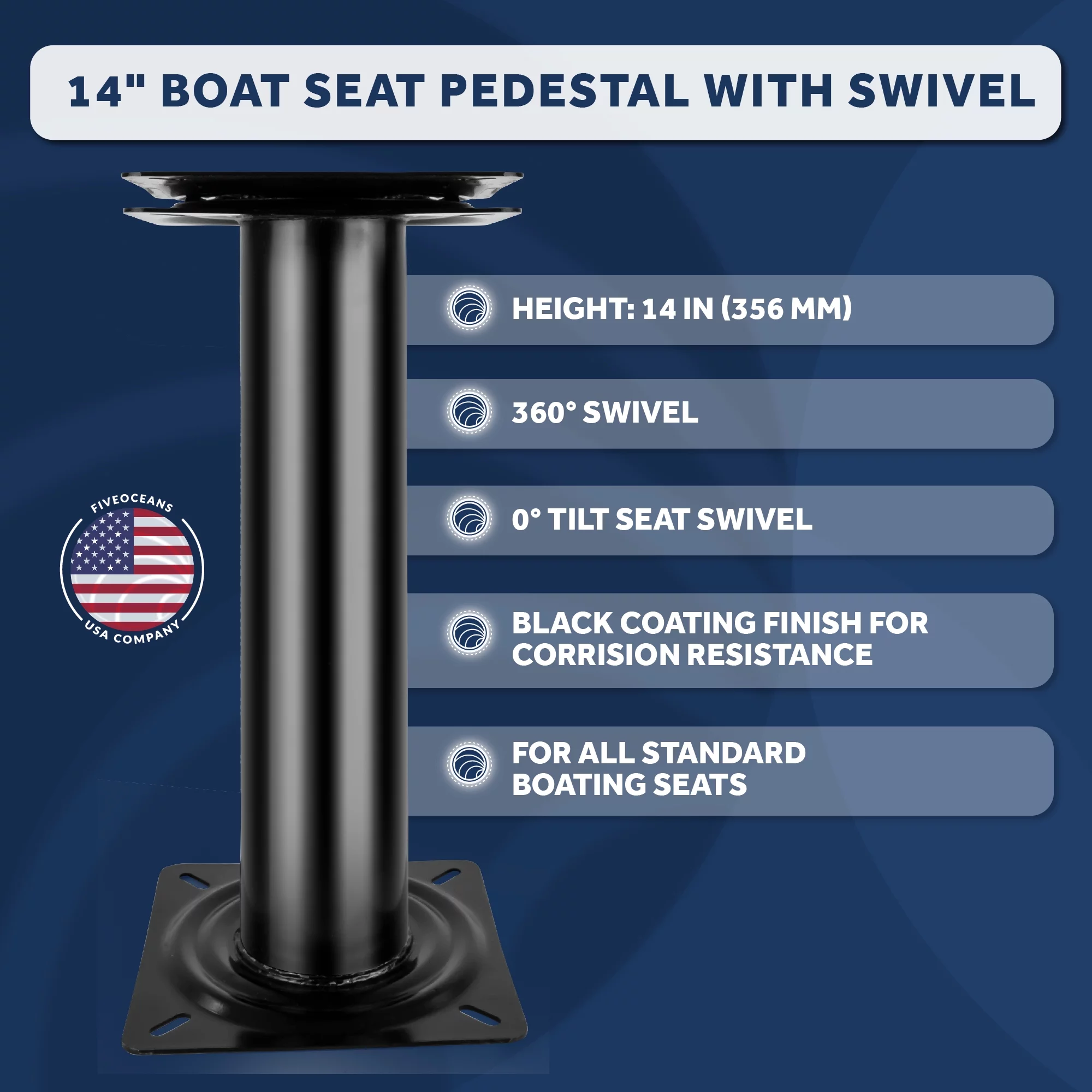 Five Oceans Boat Seat Pedestals, 14