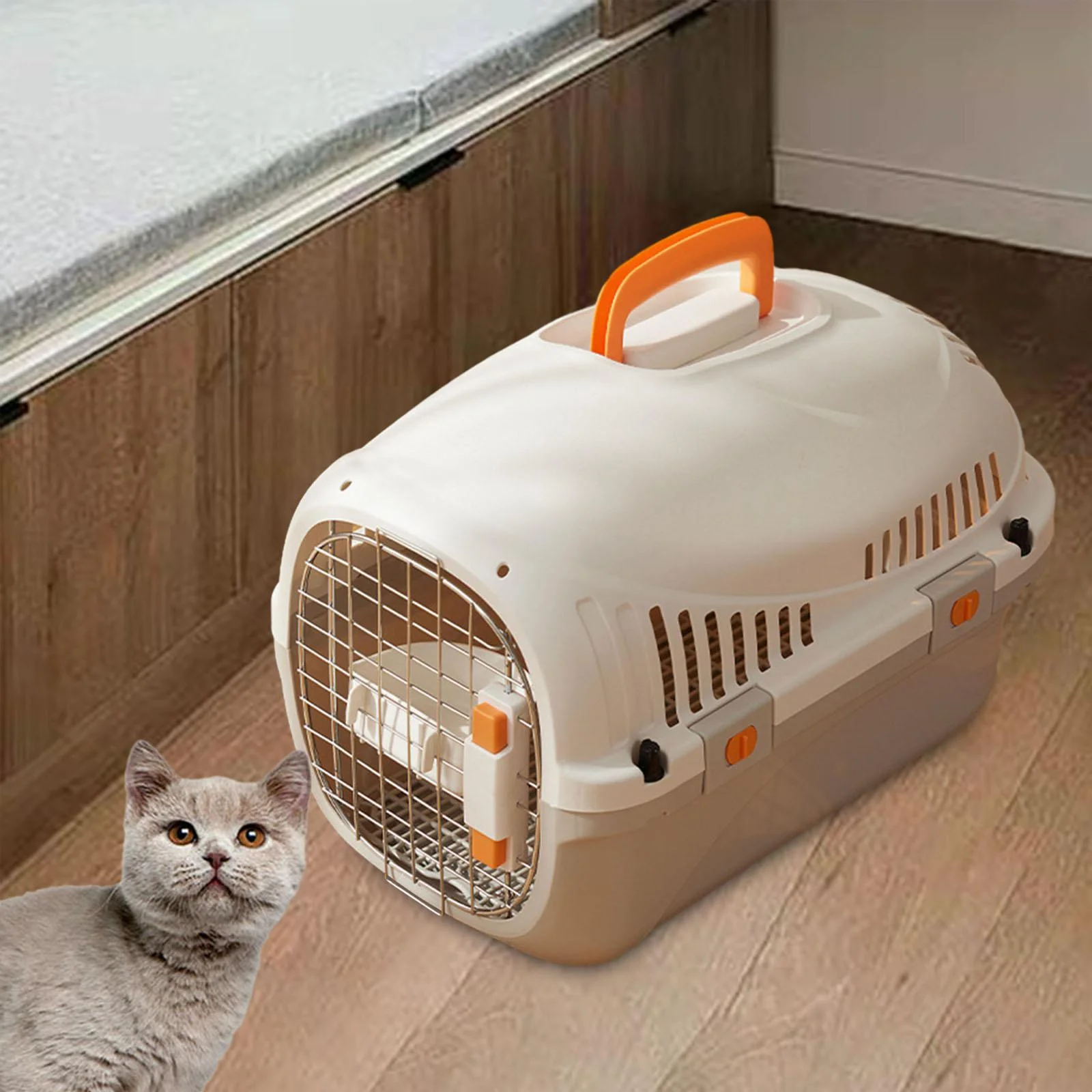 FITYLE Dog Carrier Pet Travel Carrier Ventilation Small Animal Carrier Dog Crate Dog Kenne for Cat Kitten Pet Store Carrying Walking A