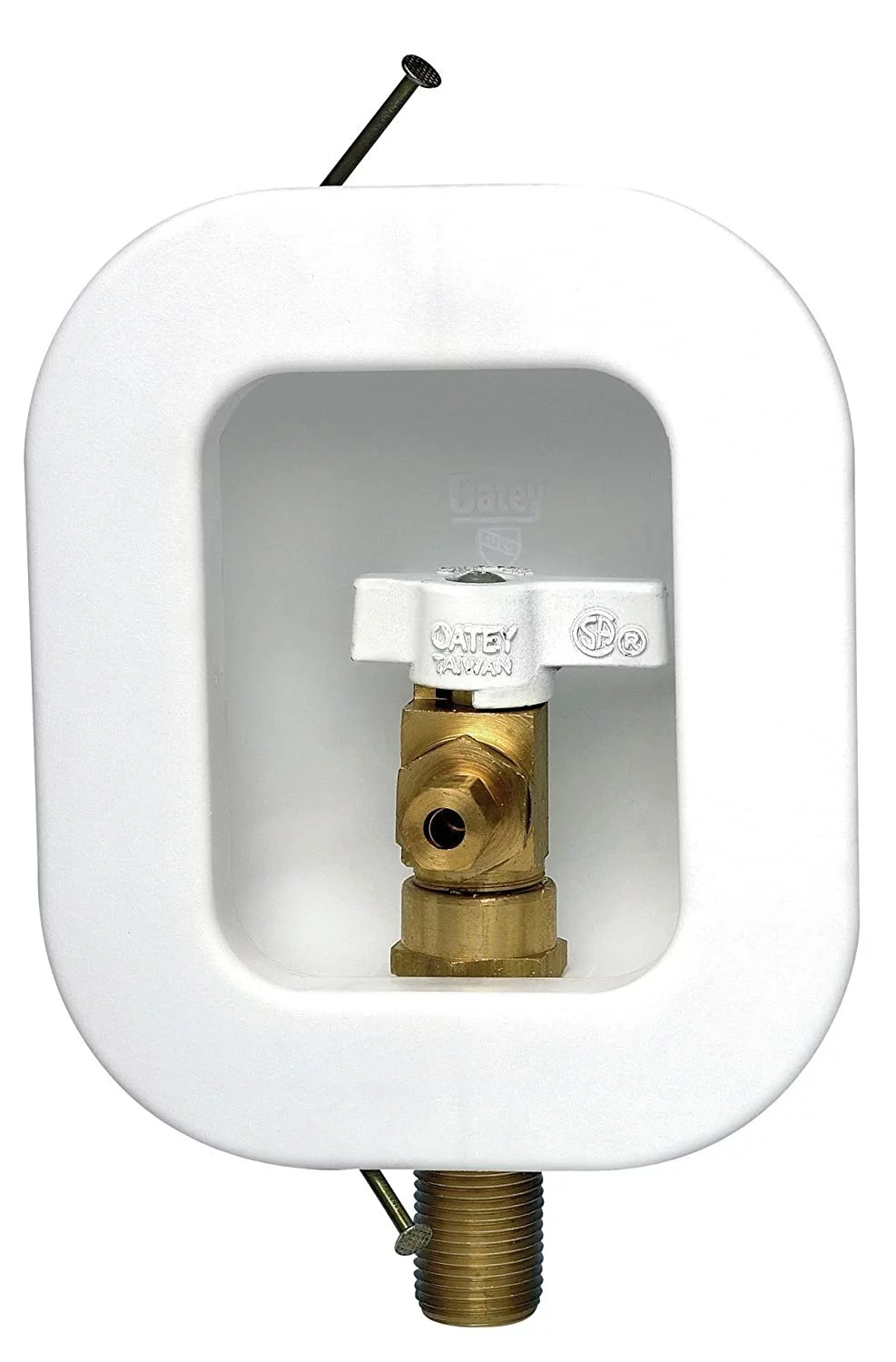 Oatey 39130 1/4 Turn Low Lead Ice Maker Box With Nails