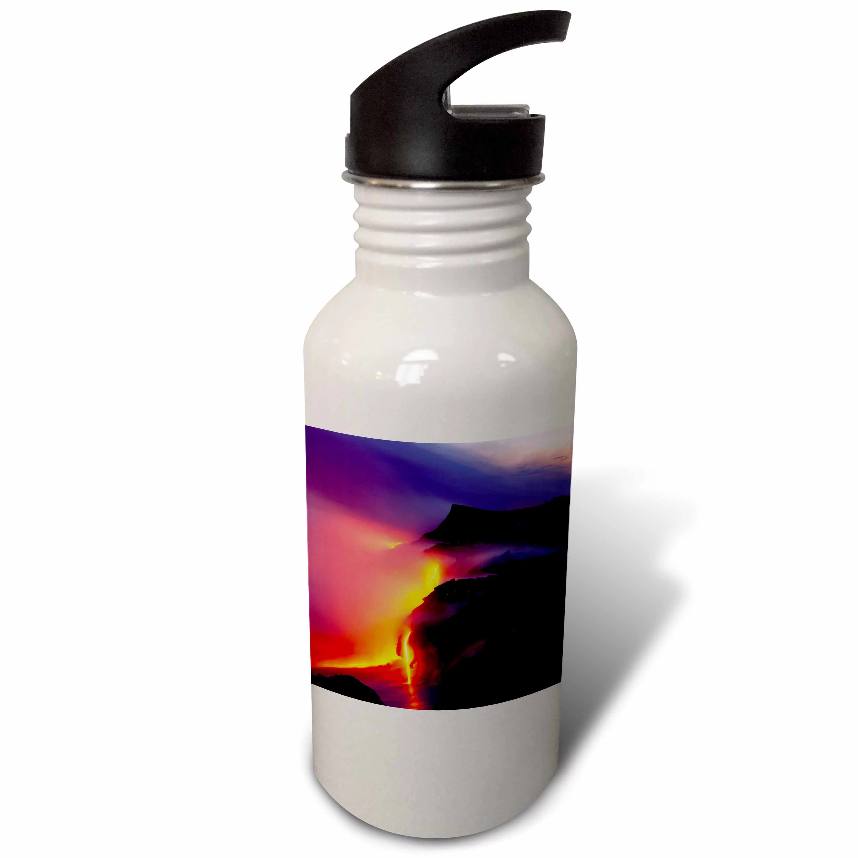 Kilauea Volcano, Hawaii Volcanoes NP, Hawaii - US12 DPB0537 - Douglas Peebles 21 oz Sports Water Bottle wb-89607-1