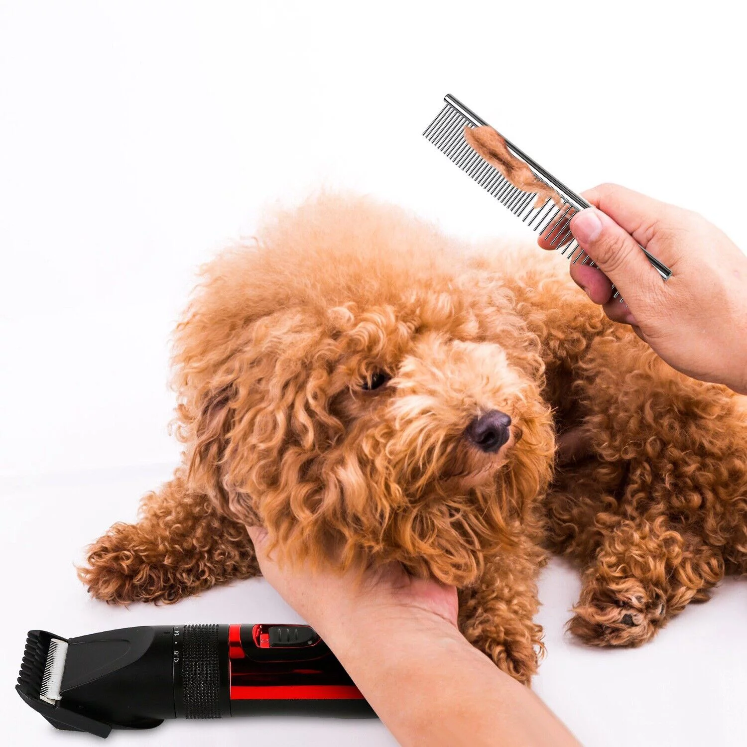 Professional Groomer Pet Grooming Kit Dog Cat Trimmer Hair Clippers Shaver Quiet