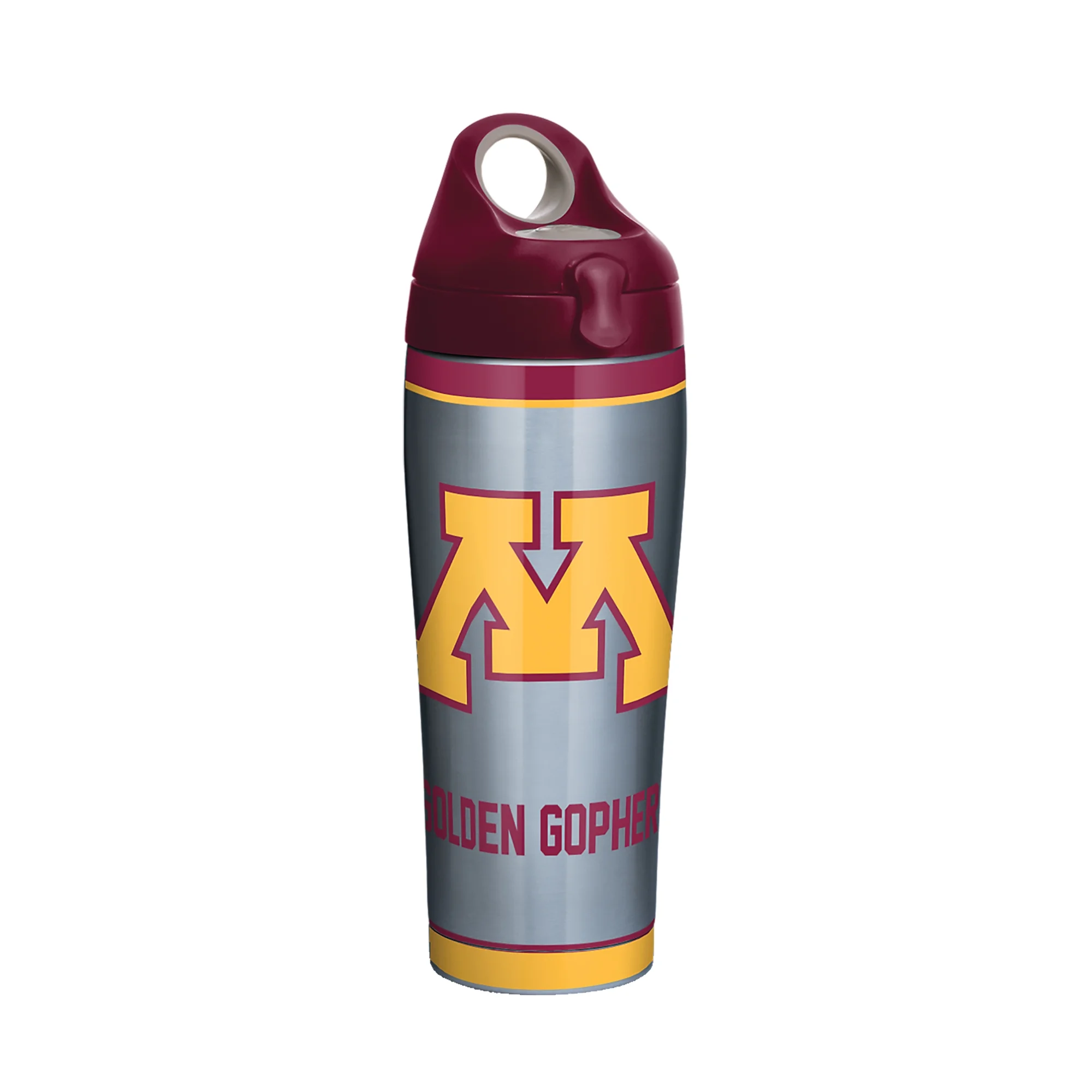 NCAA Minnesota Golden Gophers Tradition 24 oz Stainless Steel Water Bottle with lid