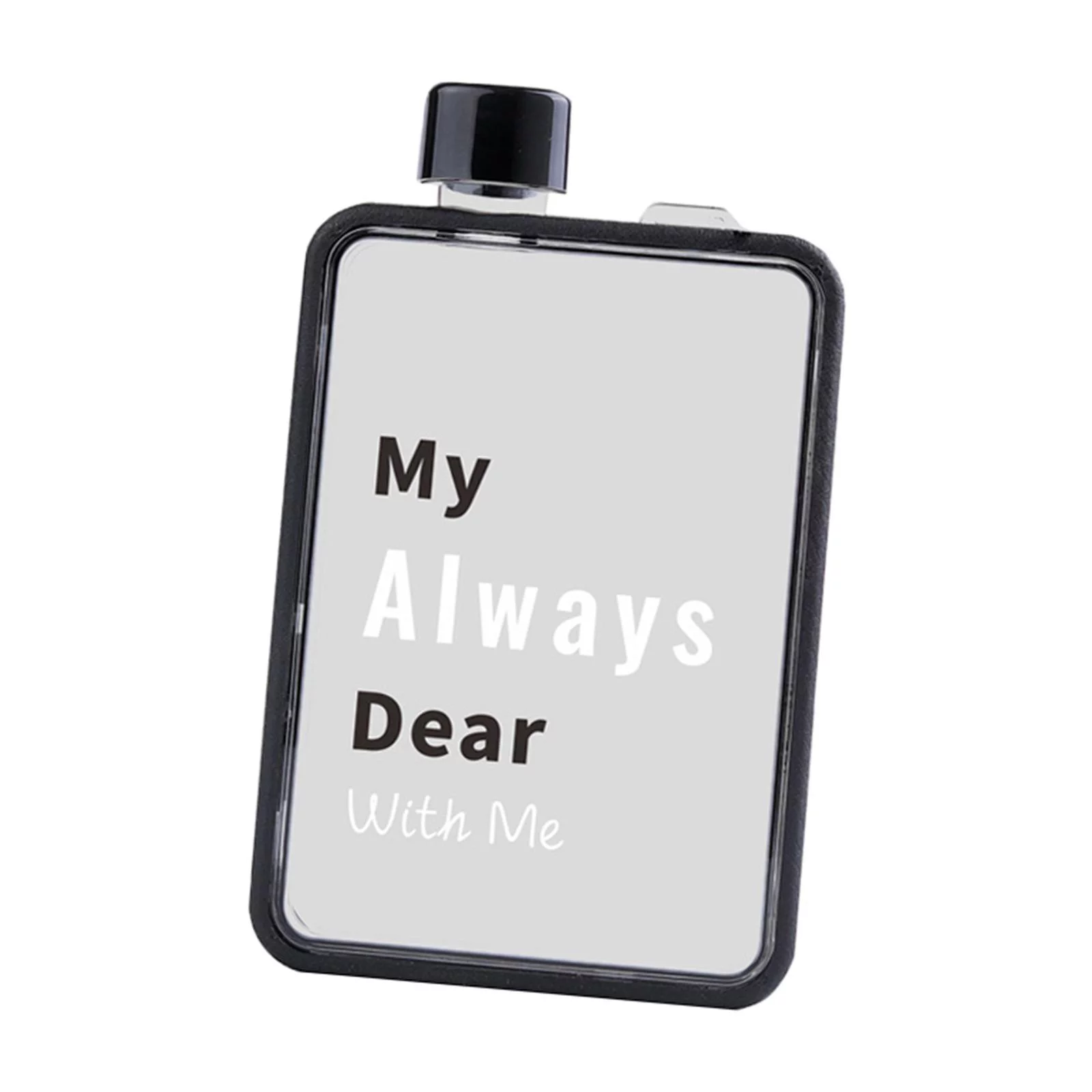 Sports Couple Drinking Water Bottle Durable Coffee Travel Mug Creative Sports Bottle Drinking Bottle for Running Bike , black 380M black