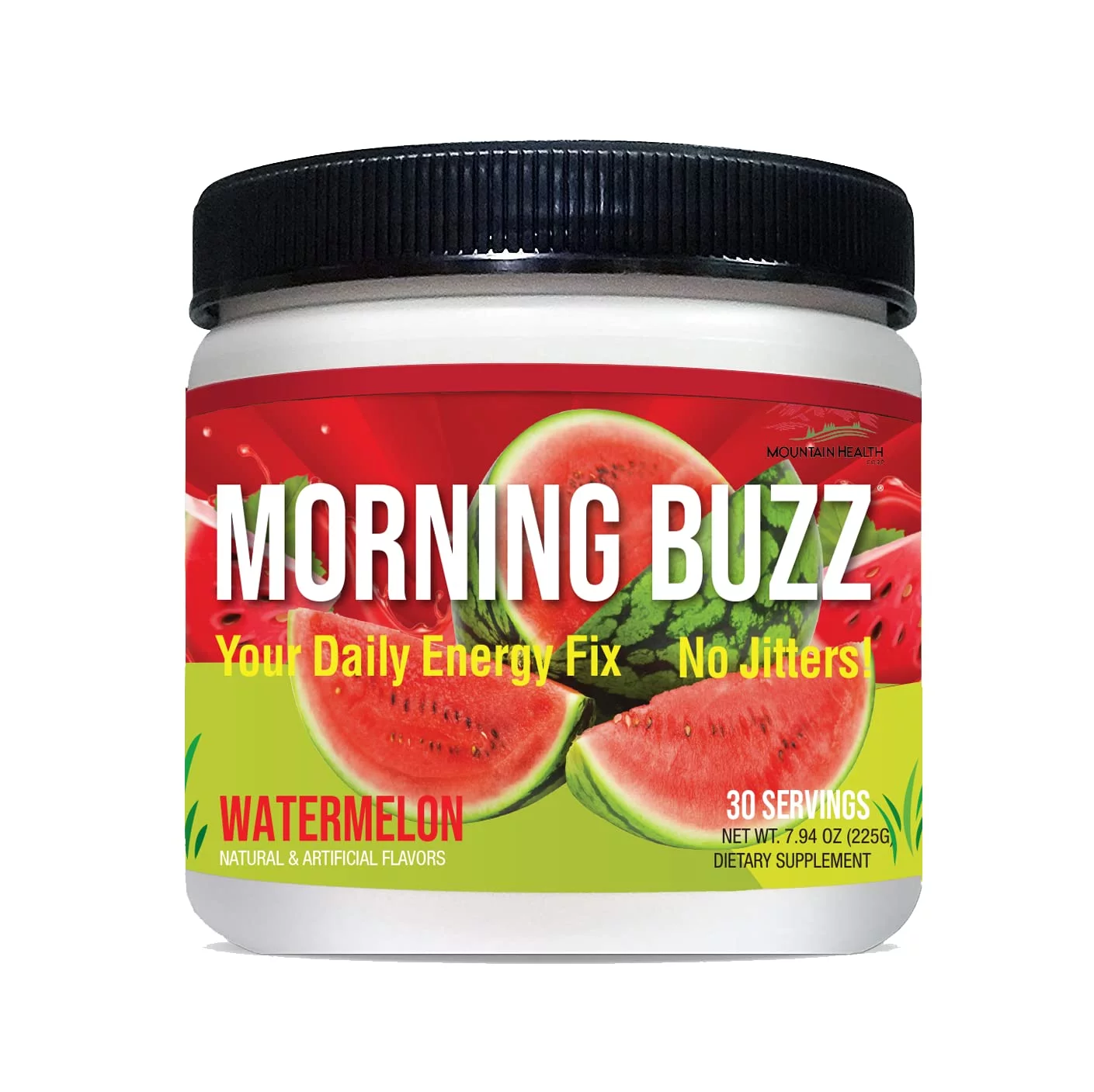 Morning Buzz Energy Drink Watermelon Flavor - Sports Nutrition Endurance and Energy Product - Supports Mental Clarity, Metabolism