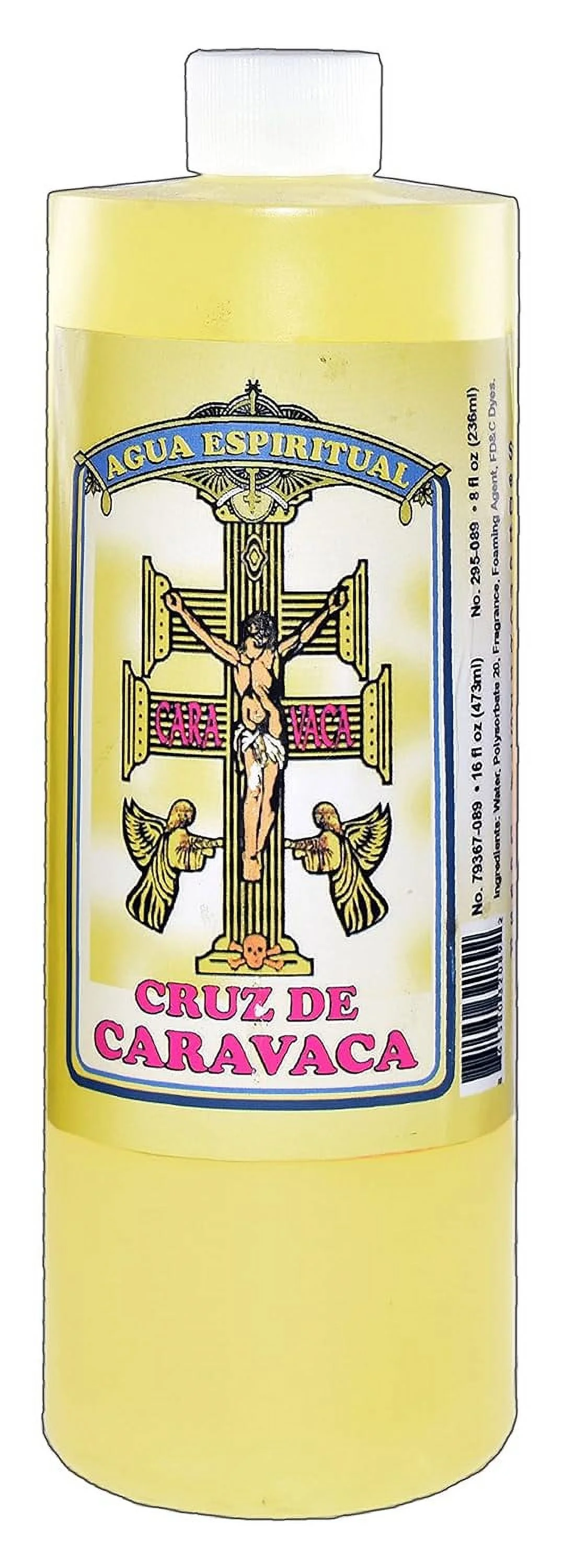 3 Bottles Cross Of CARAVACA Spiritual Water-Cruz DE CARAVACA AGUA ESPIRITUAL 16OZ - Magick Pagan