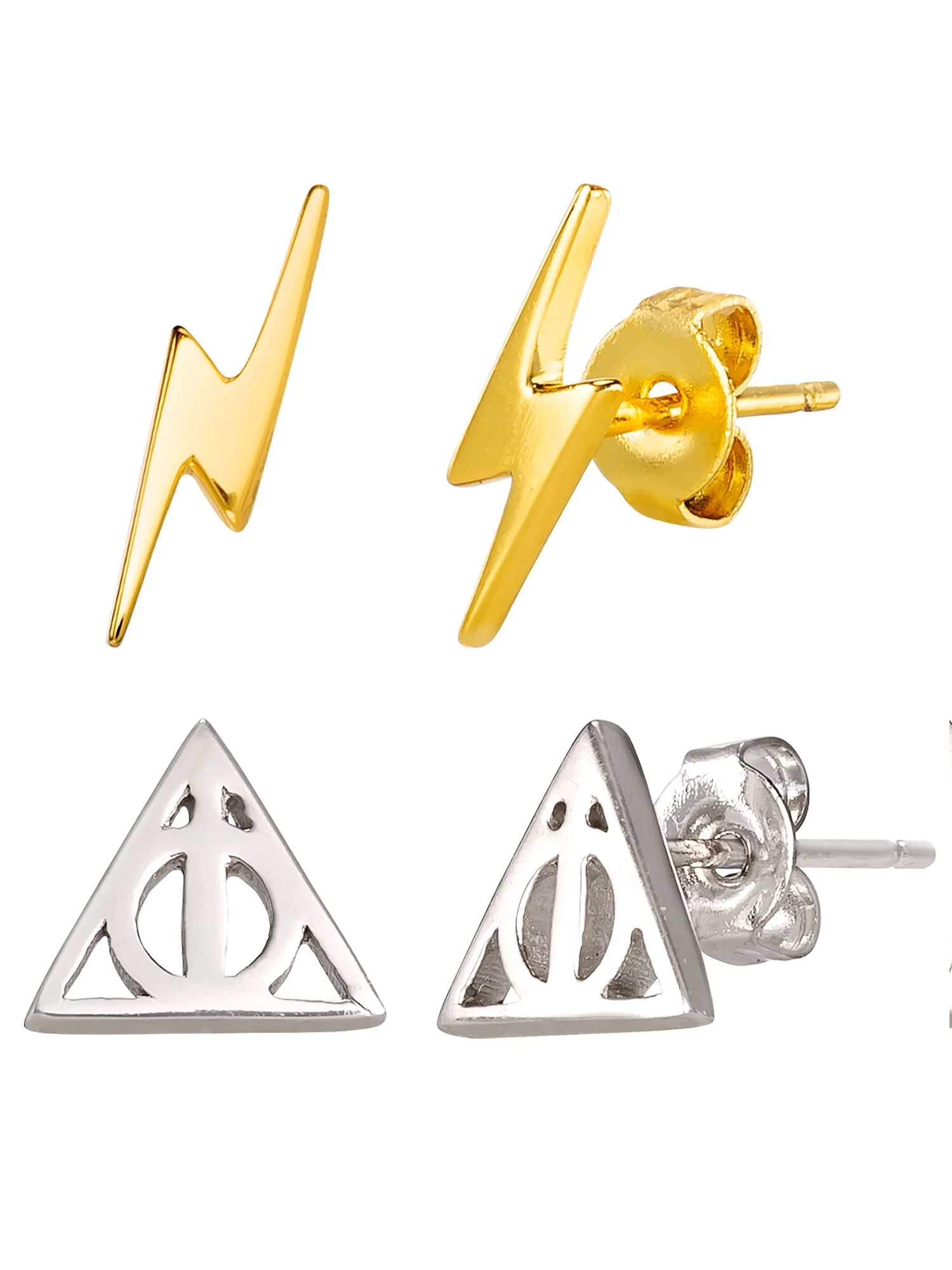 Sterling Silver 14KT Gold Plated Harry Potter Earring Set